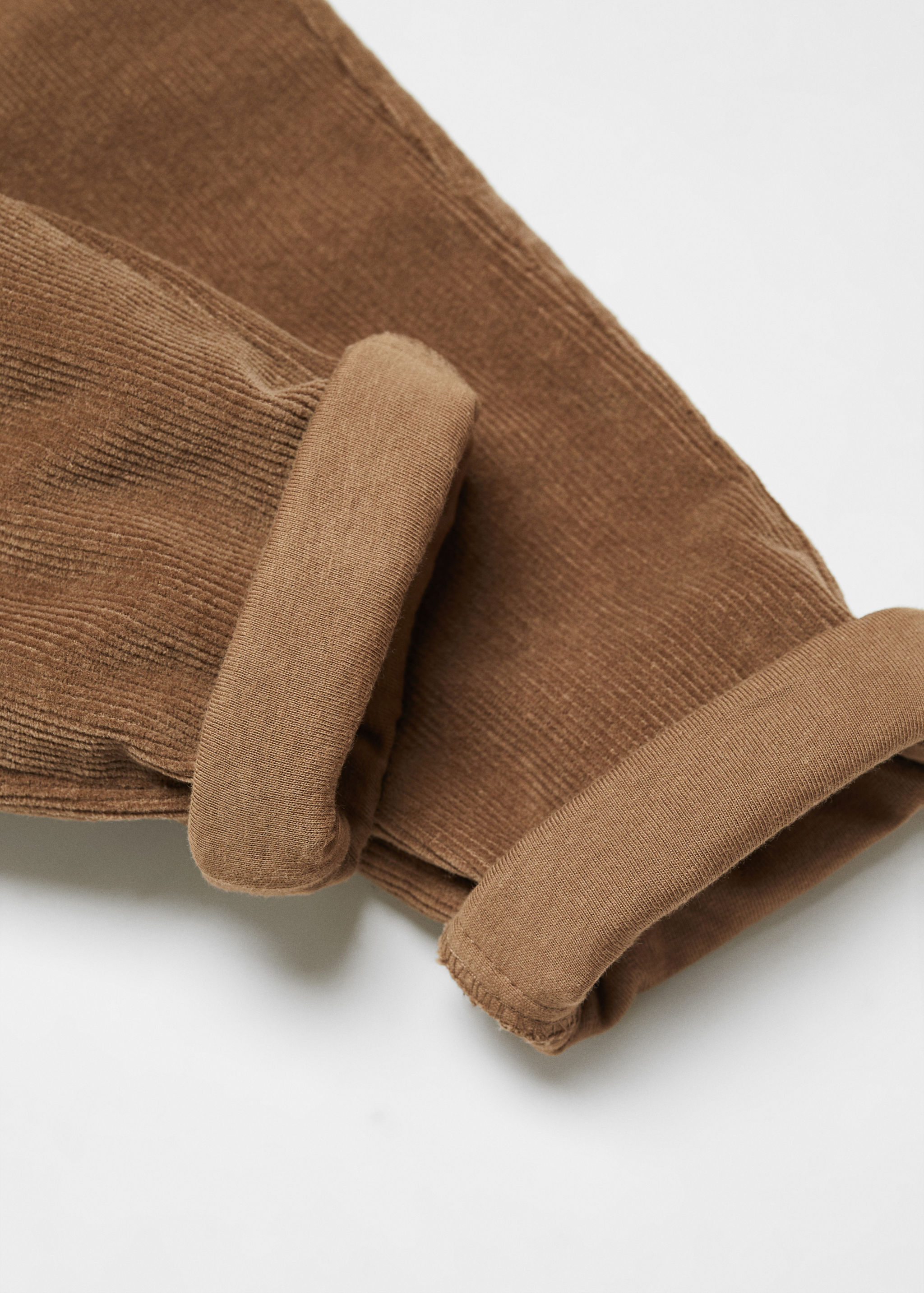 Corduroy jogger trousers - Details of the article 8
