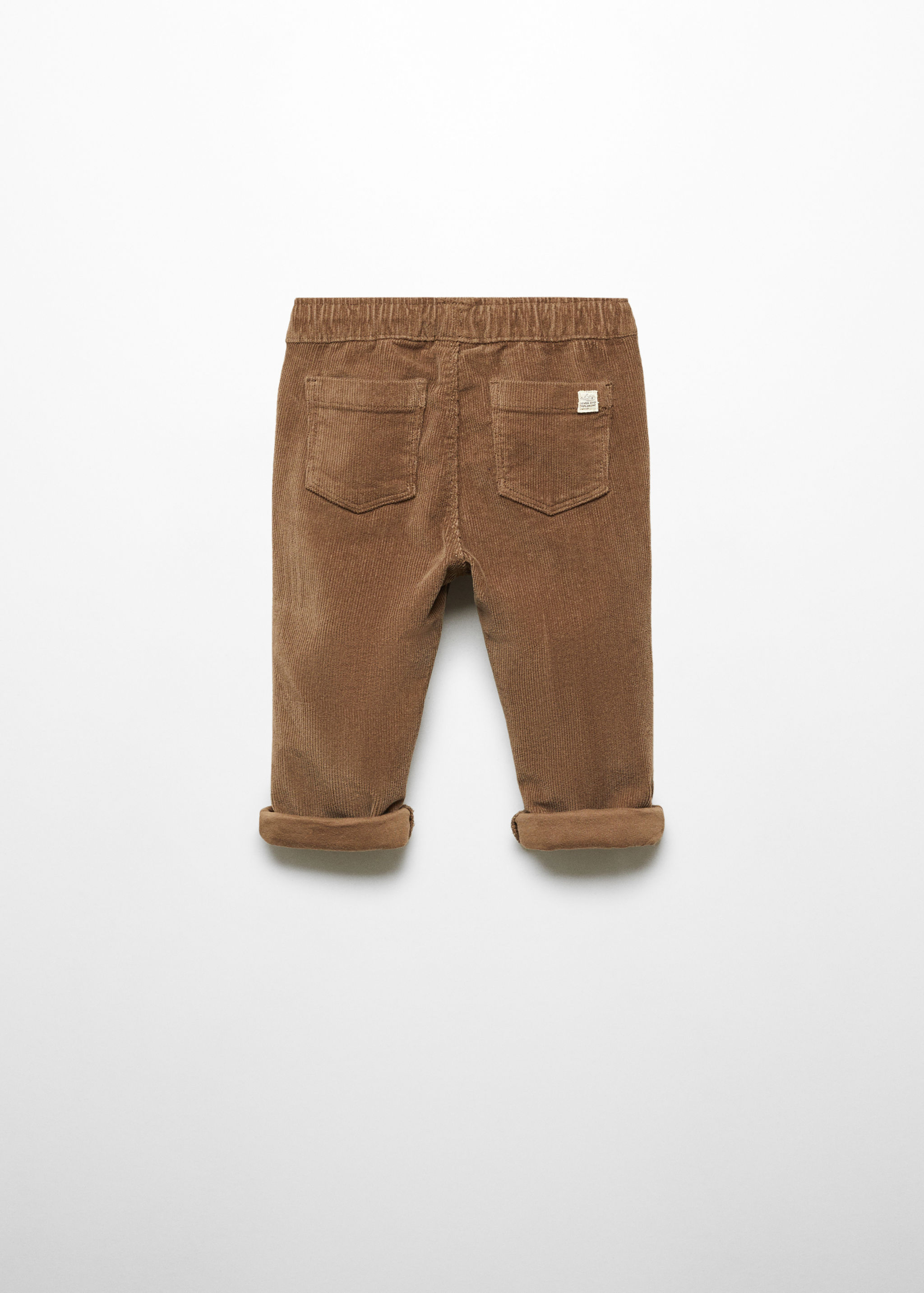 Corduroy jogger trousers - Reverse of the article