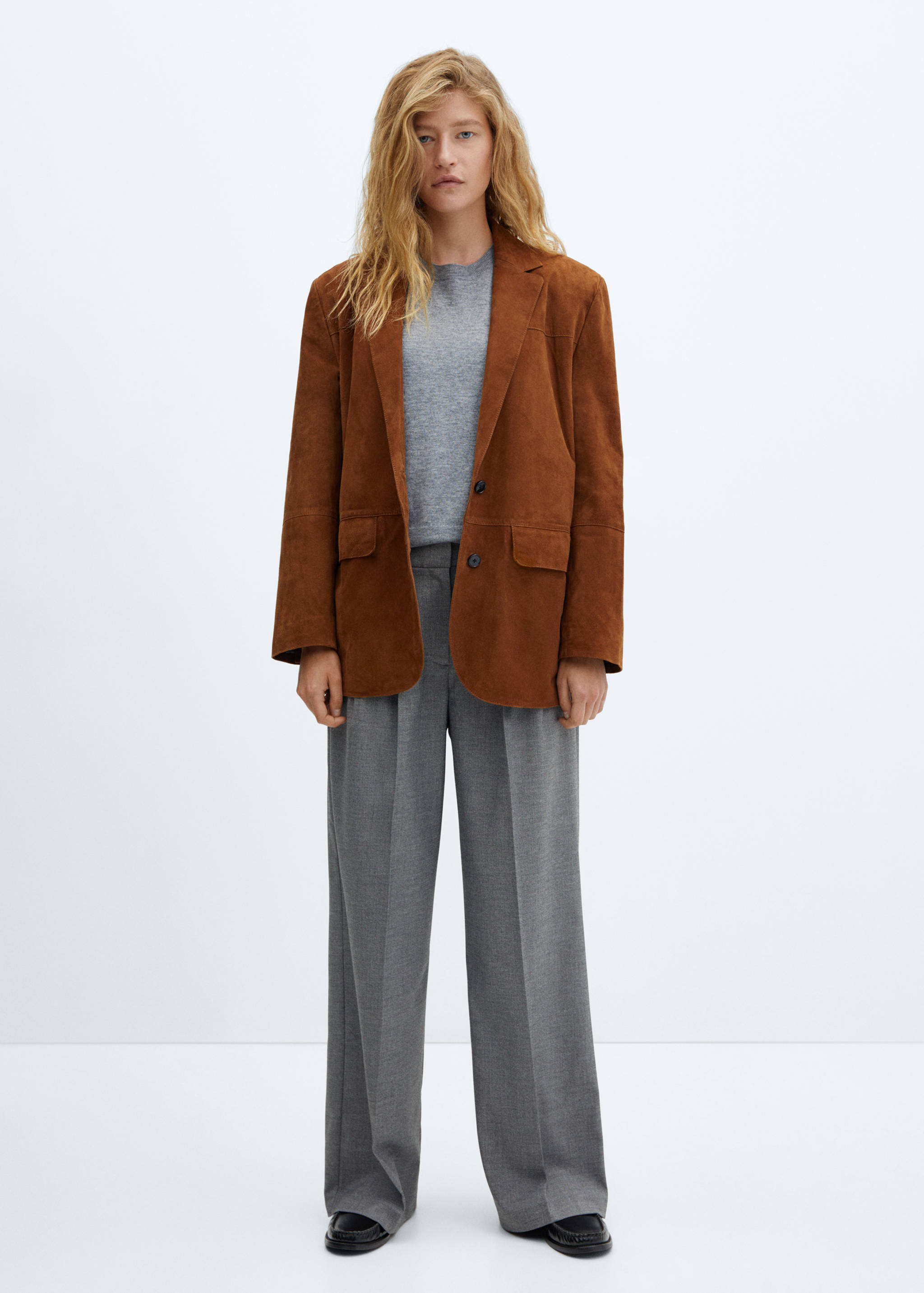 Pantalons pinces wideleg - Pla general