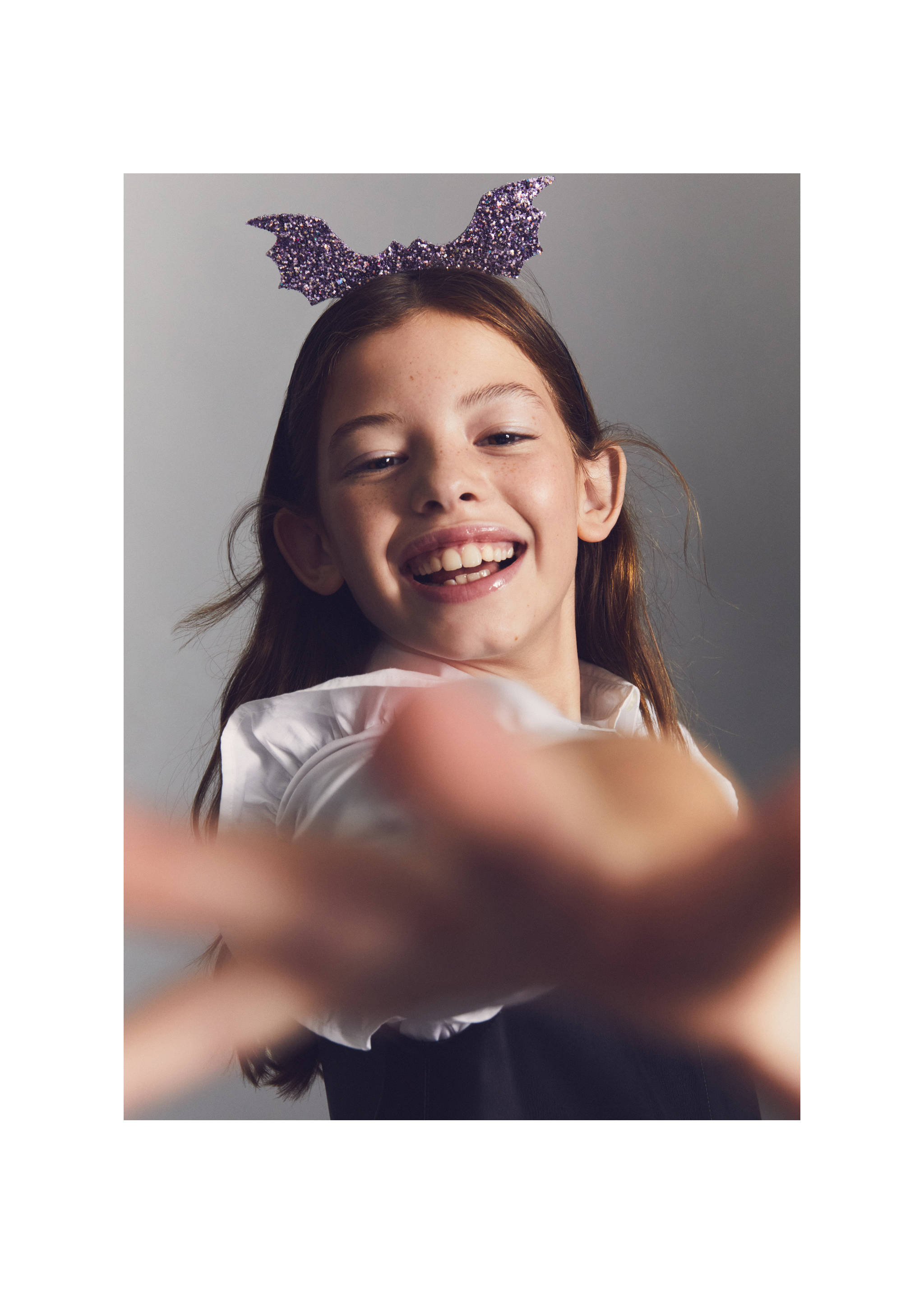 Diadema murciélago purpurina - Plano general, Lila. Ref: 57037114-00.