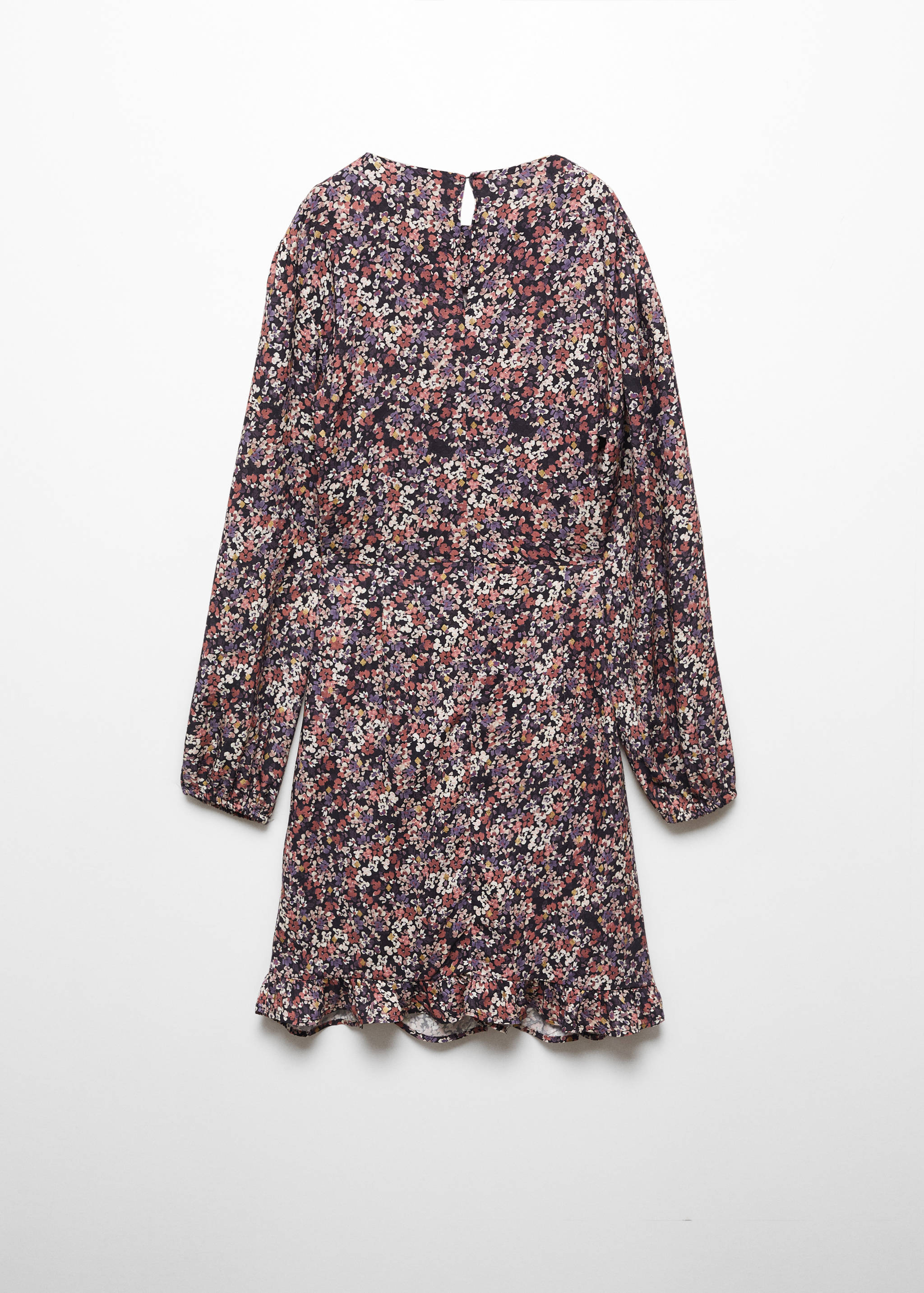 Ruffled printed dress - Reverse of the article