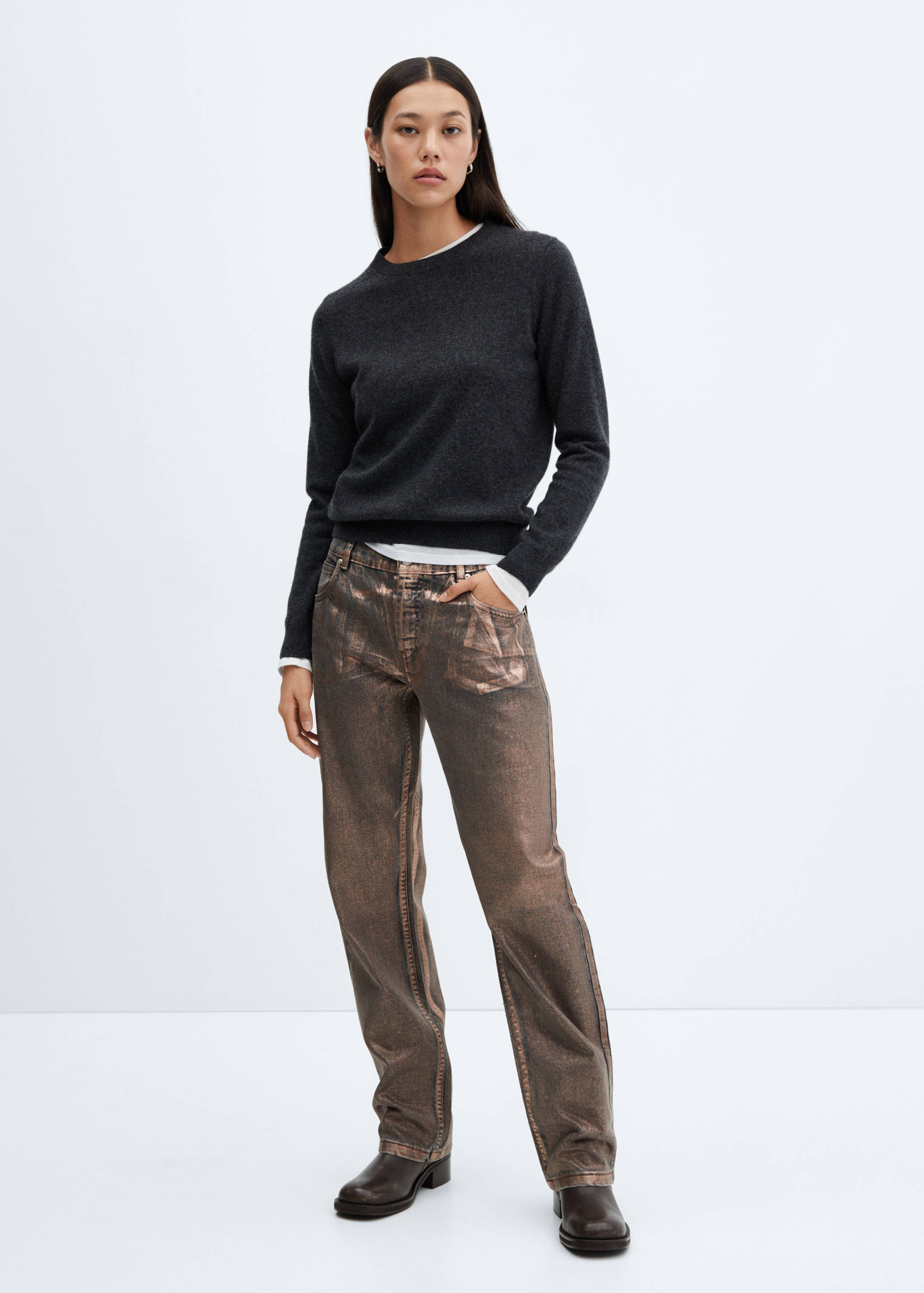 Straight foil jeans - General plane