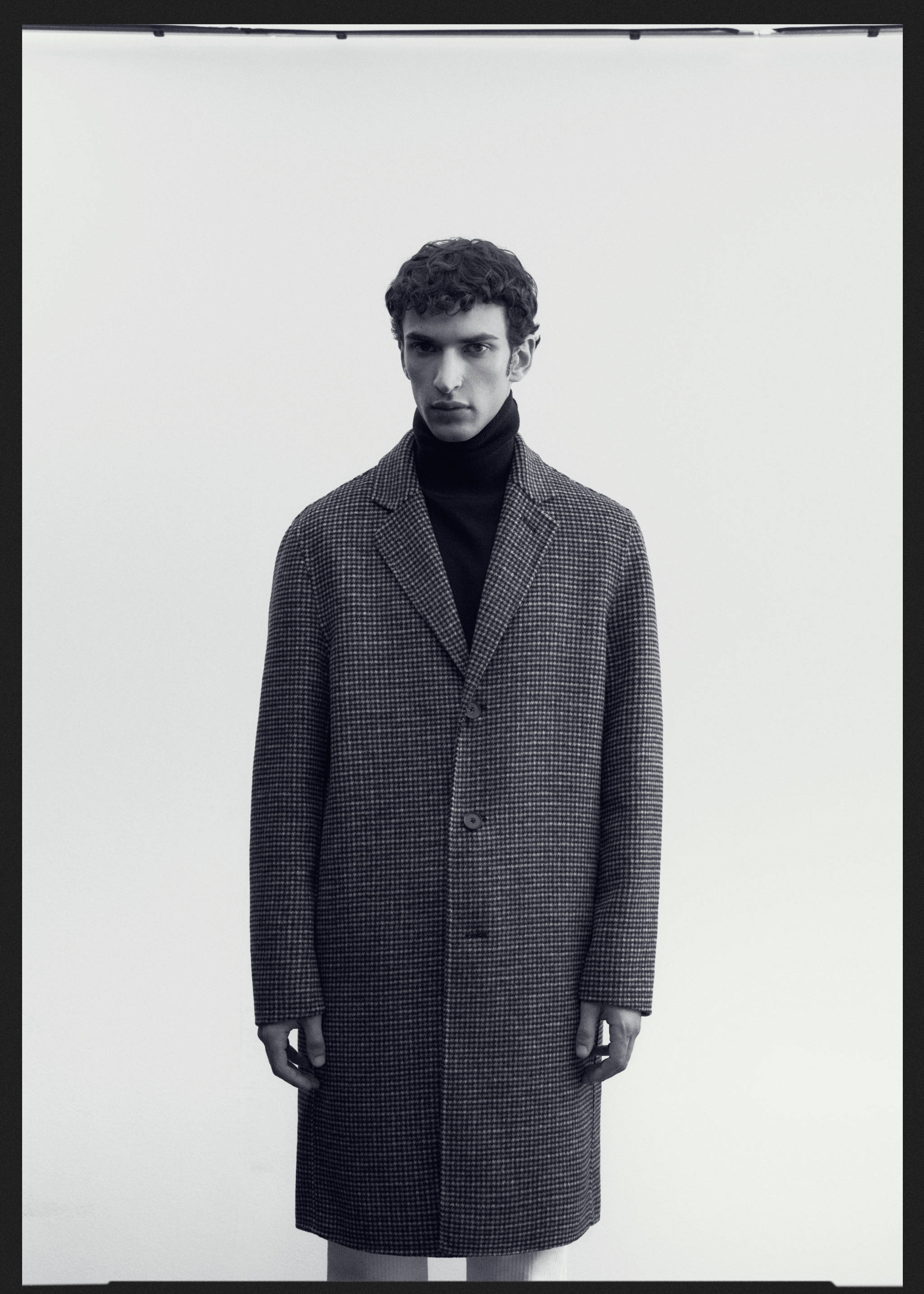 Wool-blend micro-houndstooth coat - Details of the article 6
