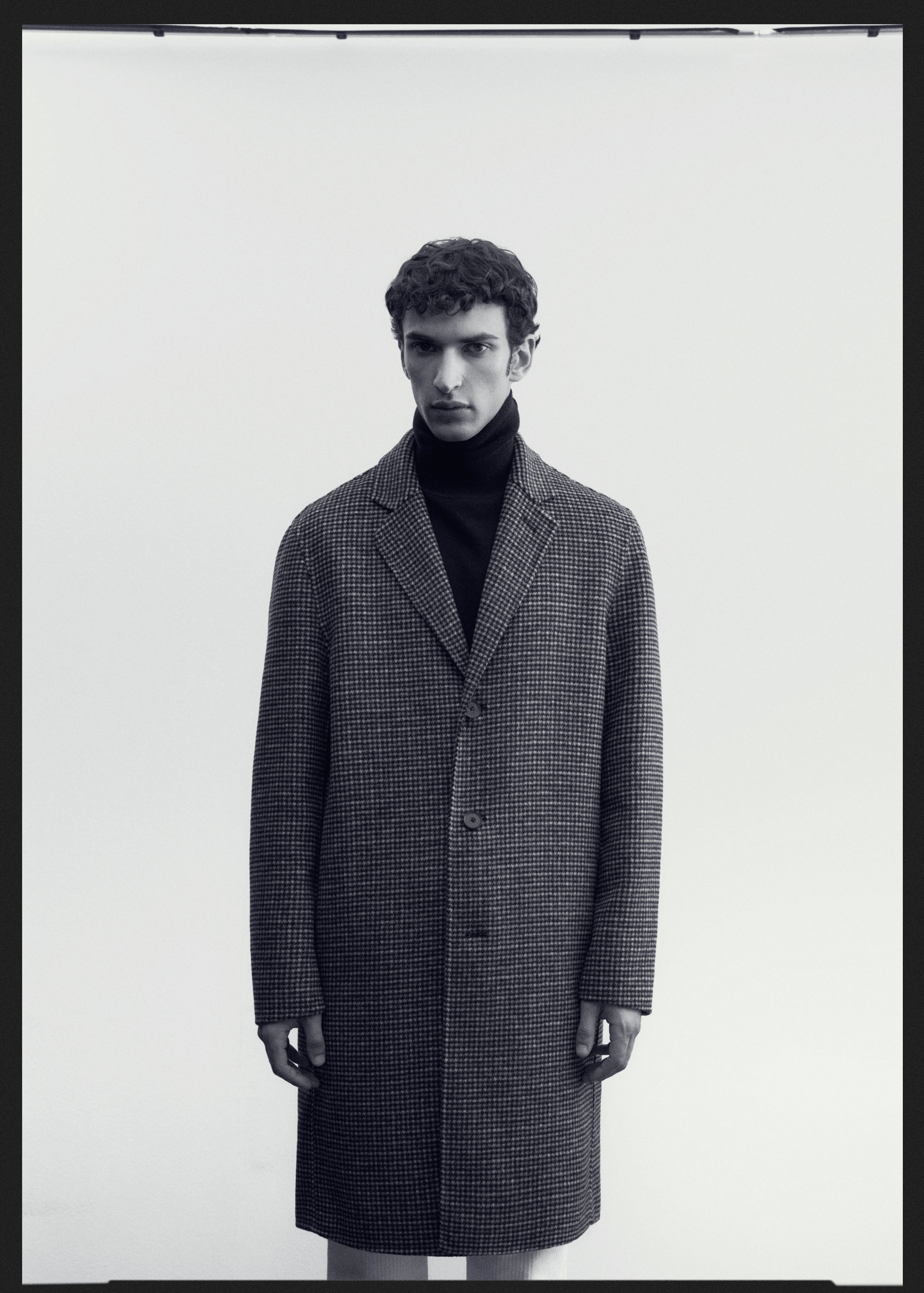 Manteau laine micro pied-de-poule - Détail de l'article 6