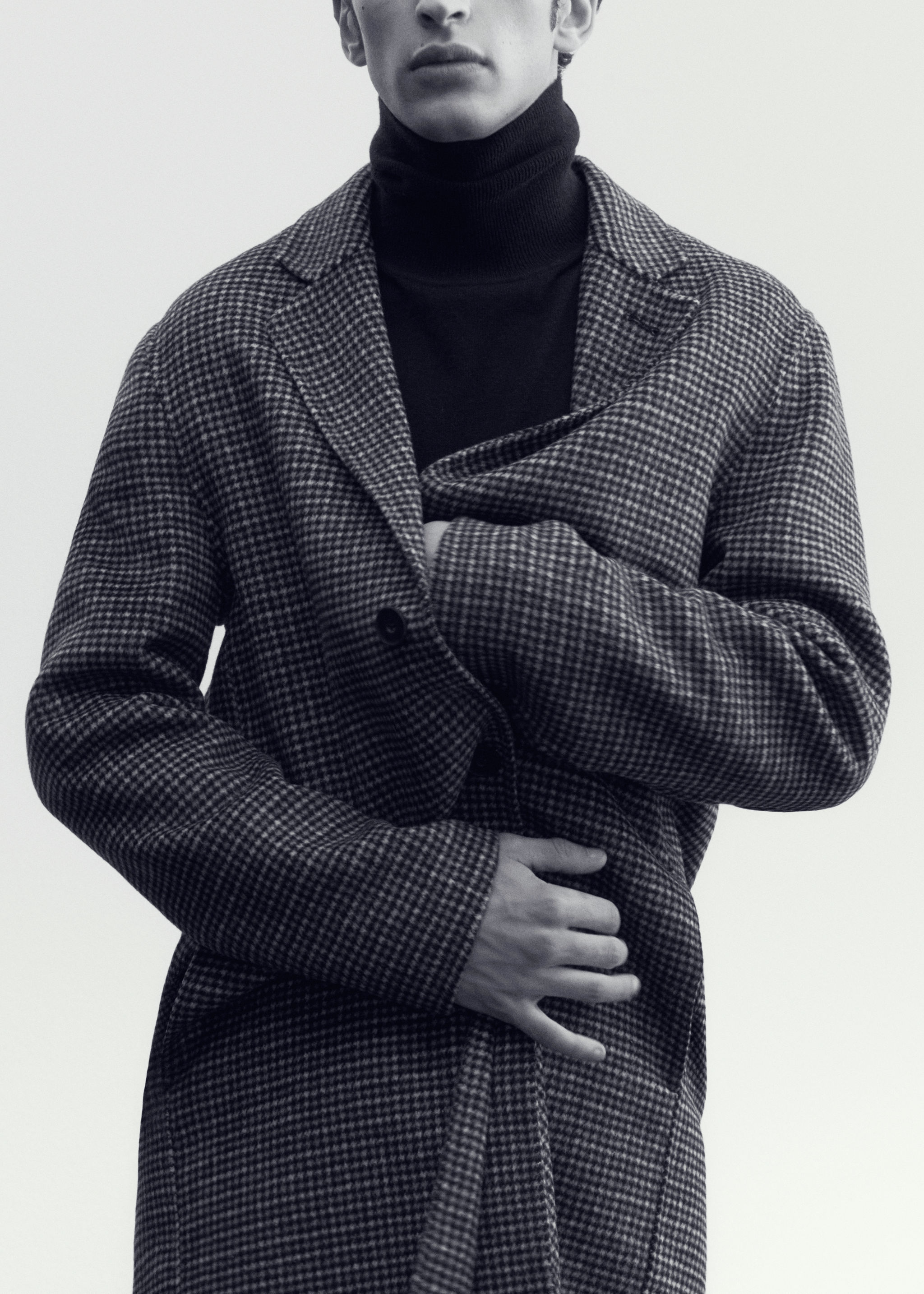Manteau laine micro pied-de-poule - Détail de l'article 7
