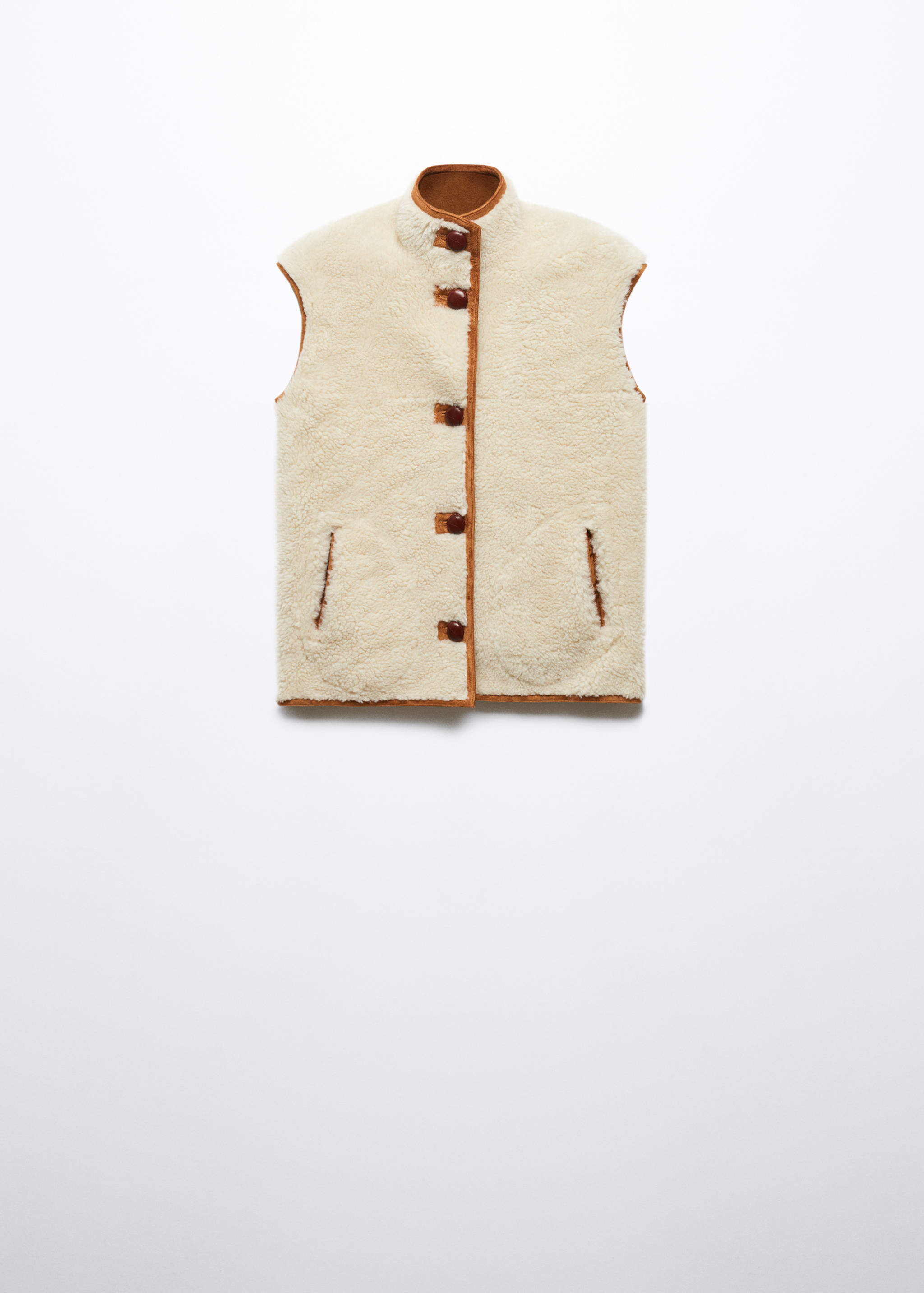 Reversible shearling gilet - Article without model