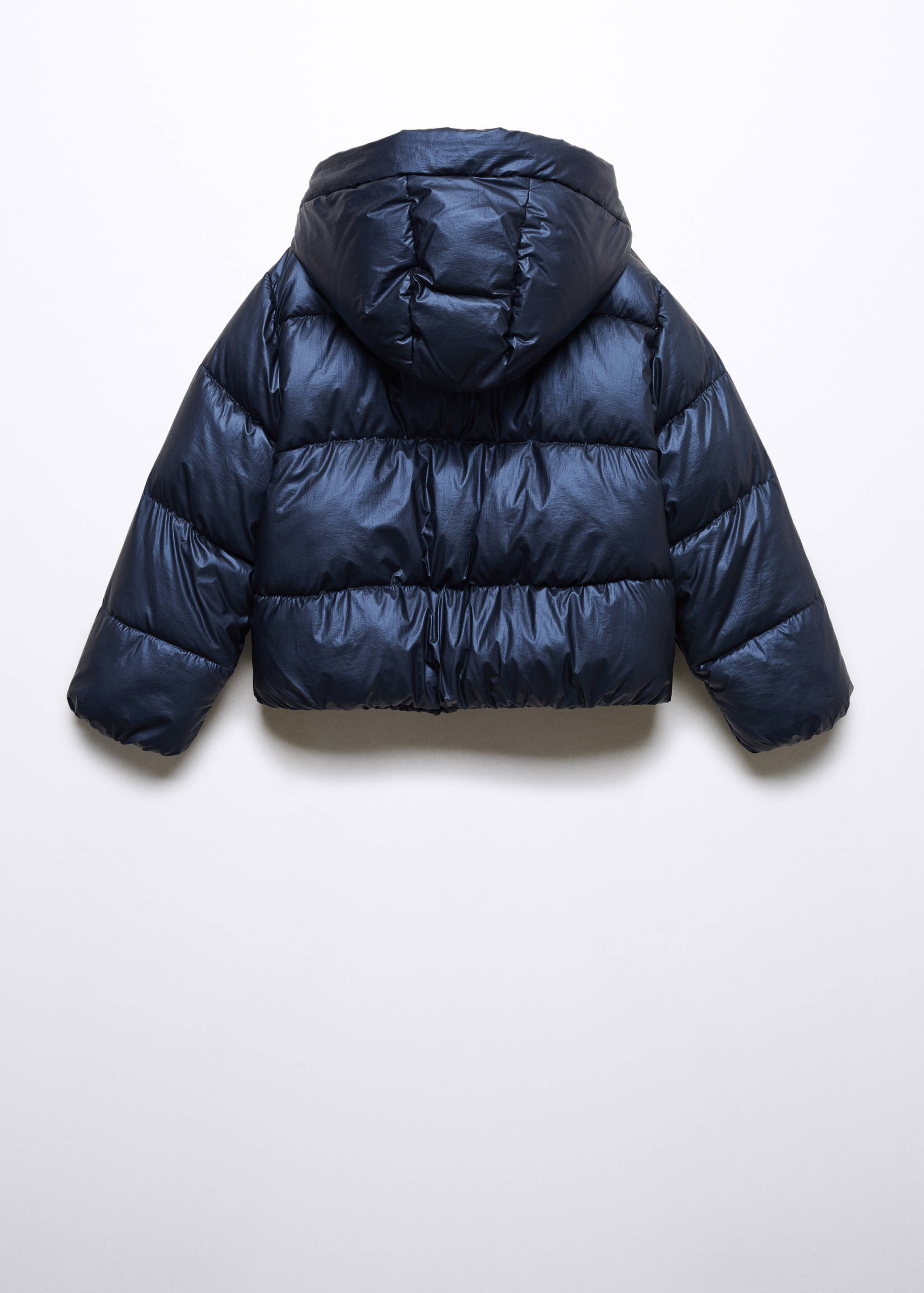 Hood puffer coat - Reverse of the article