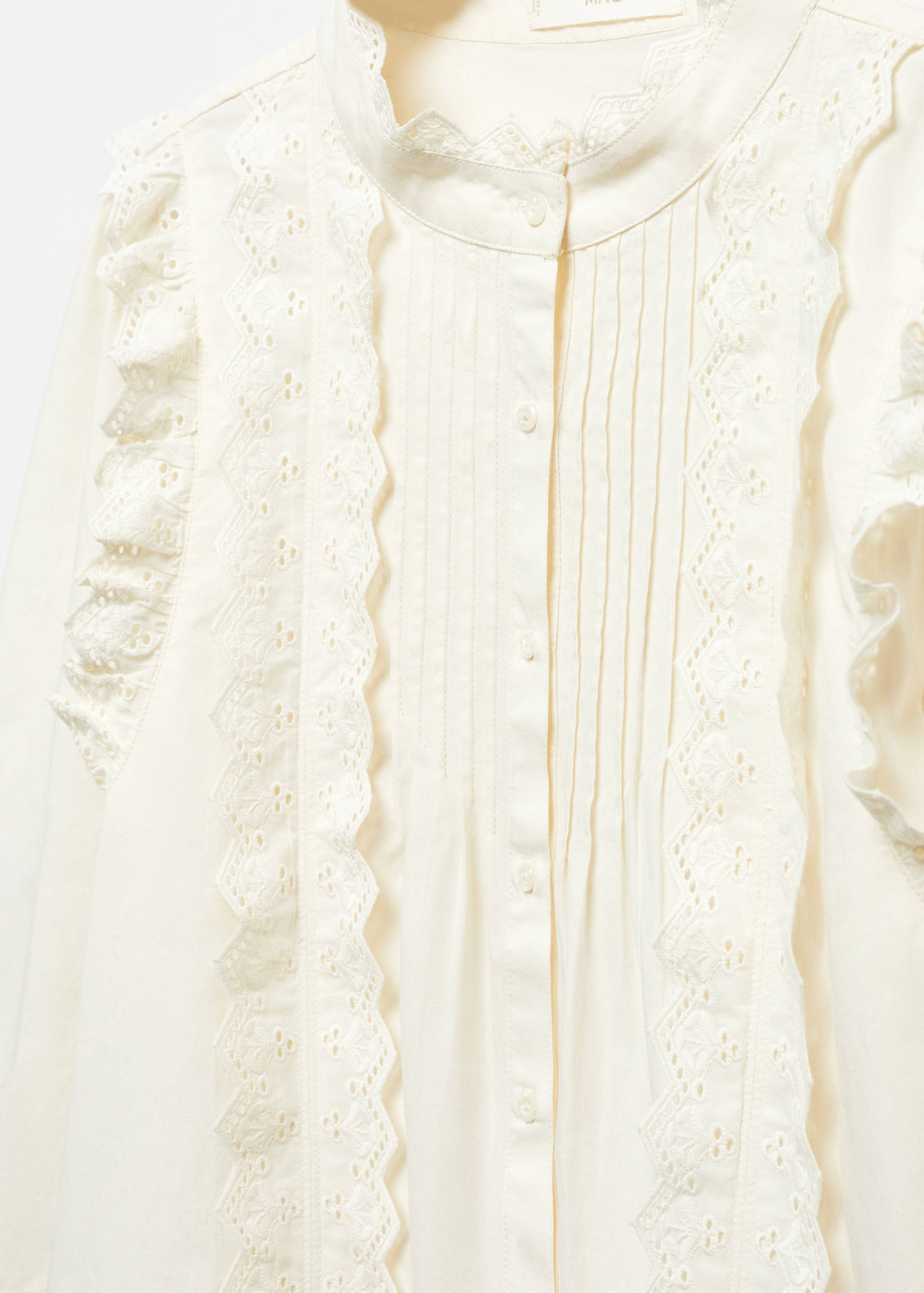 Cotton blouse with ruffle detail - Details of the article 8