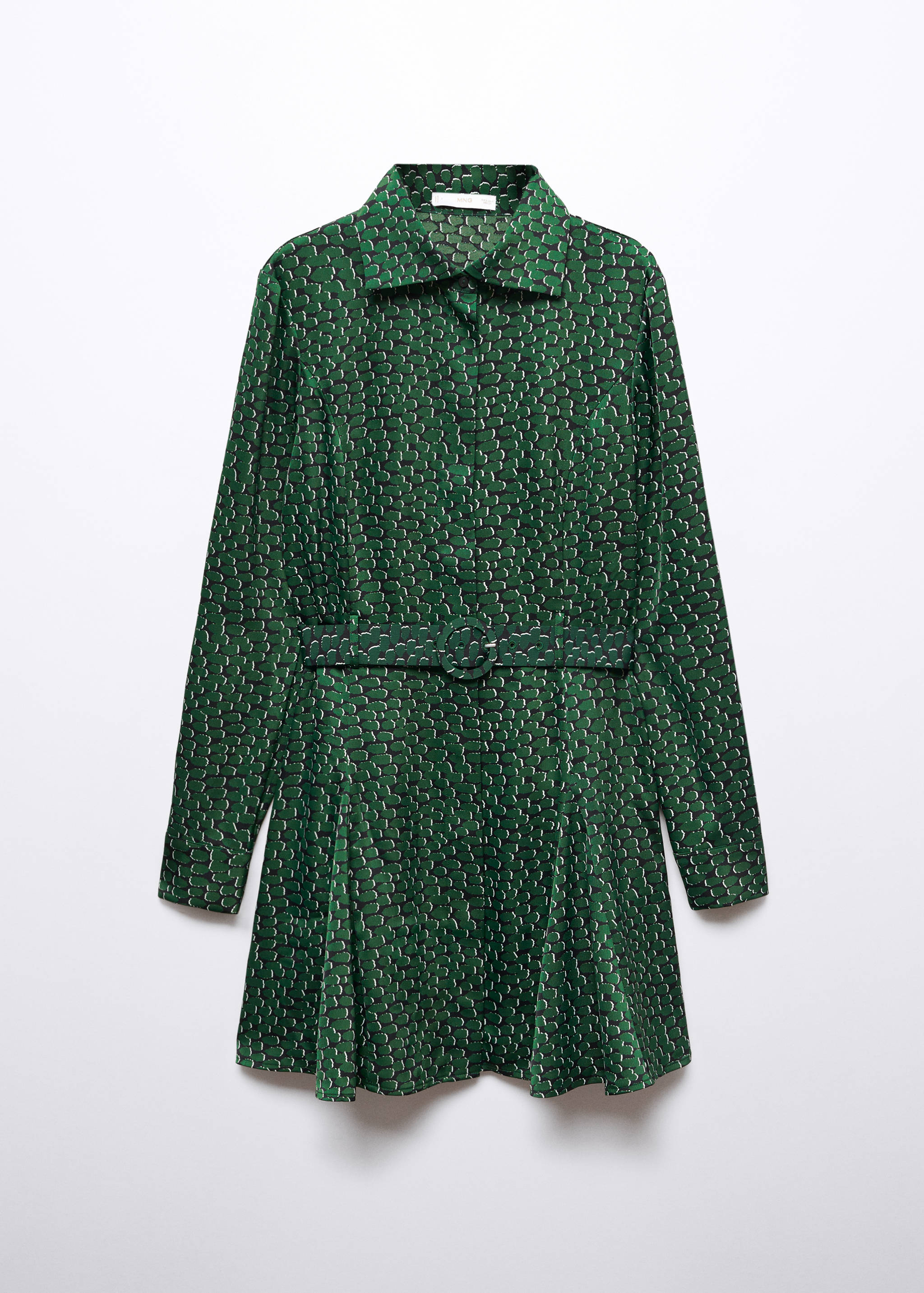 Belt printed dress - Article without model