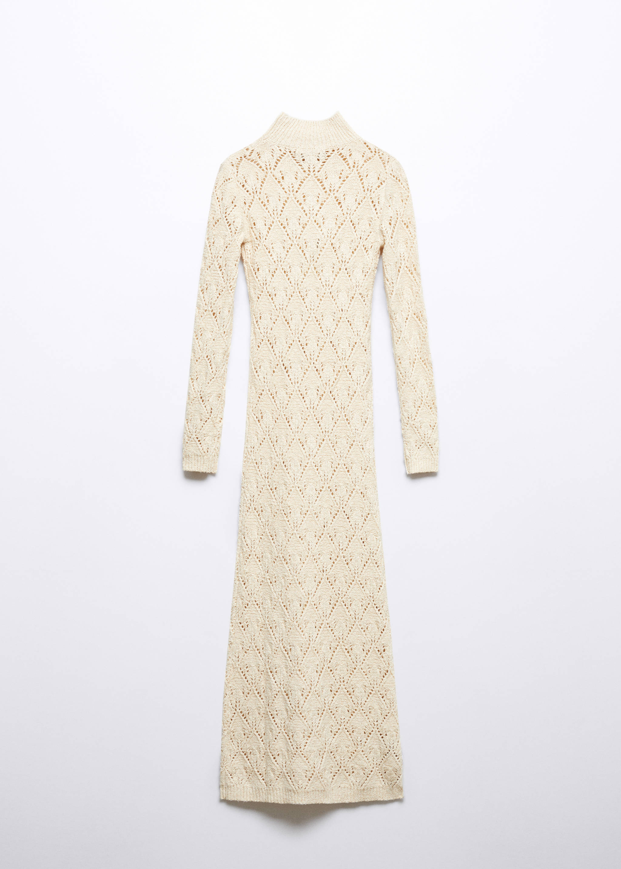 Knitted dress openwork details - Article without model