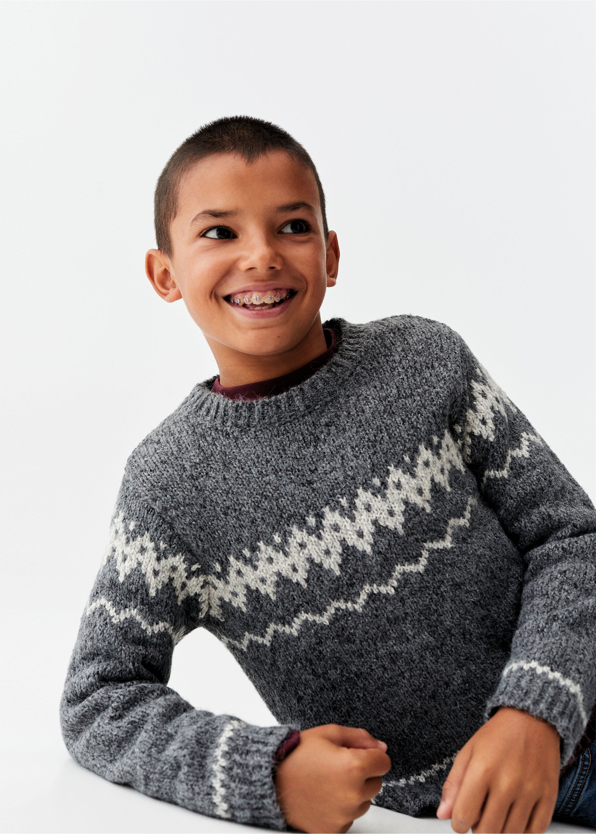 Pull-over jaspé coton - Détail de l'article 1