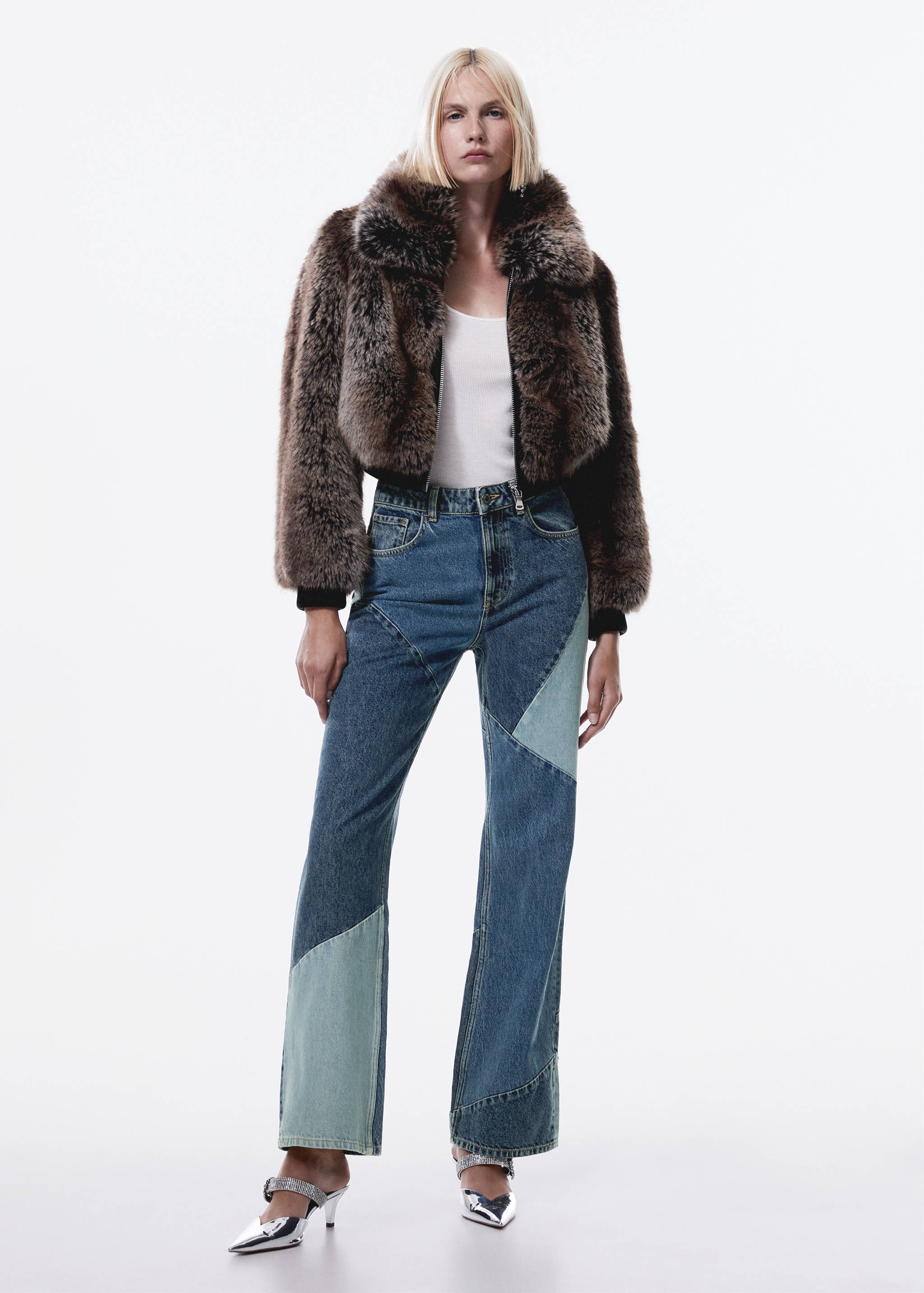 Jean droit patchwork - Plan général