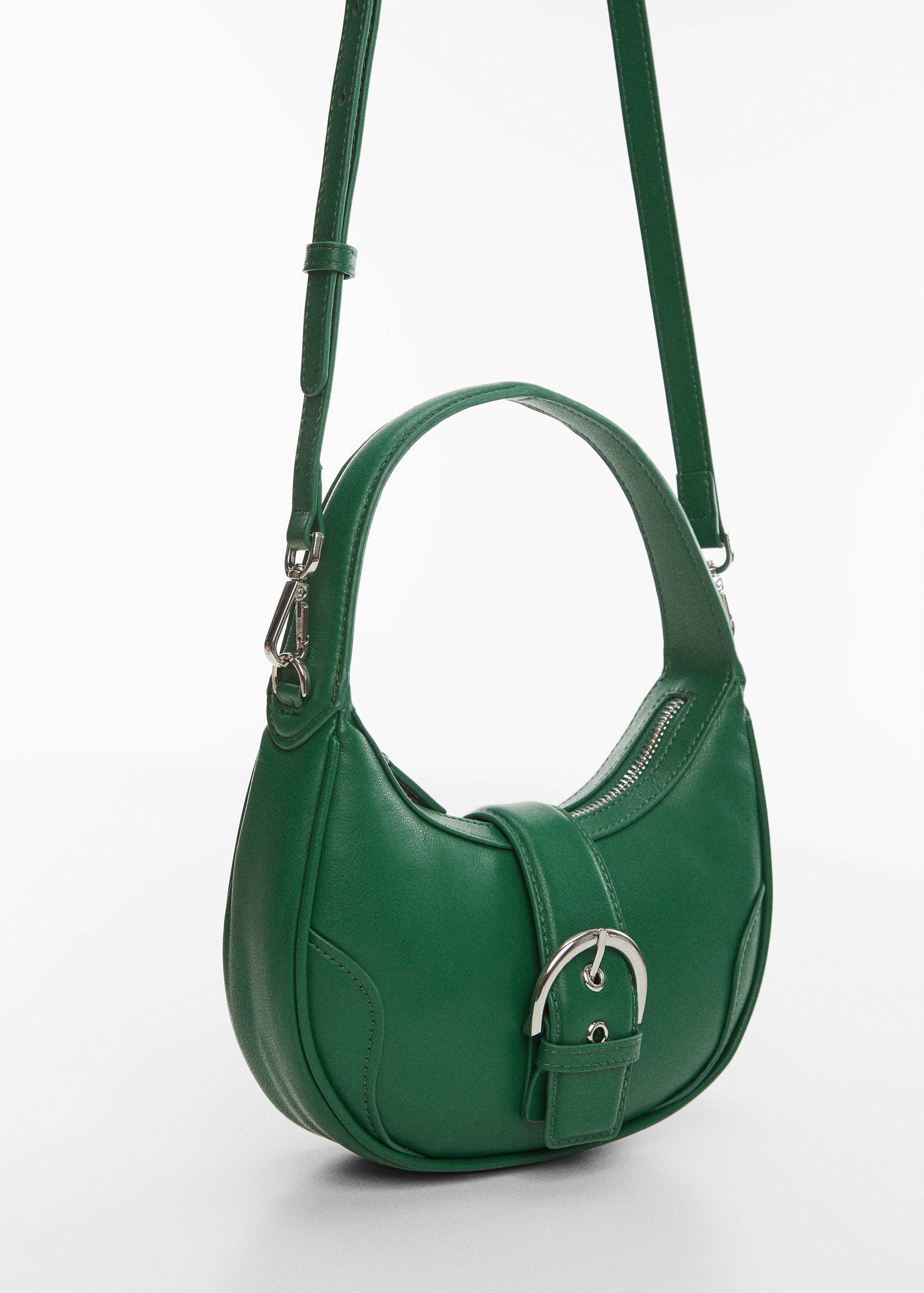 Buckle bag with double handle - Medium plane