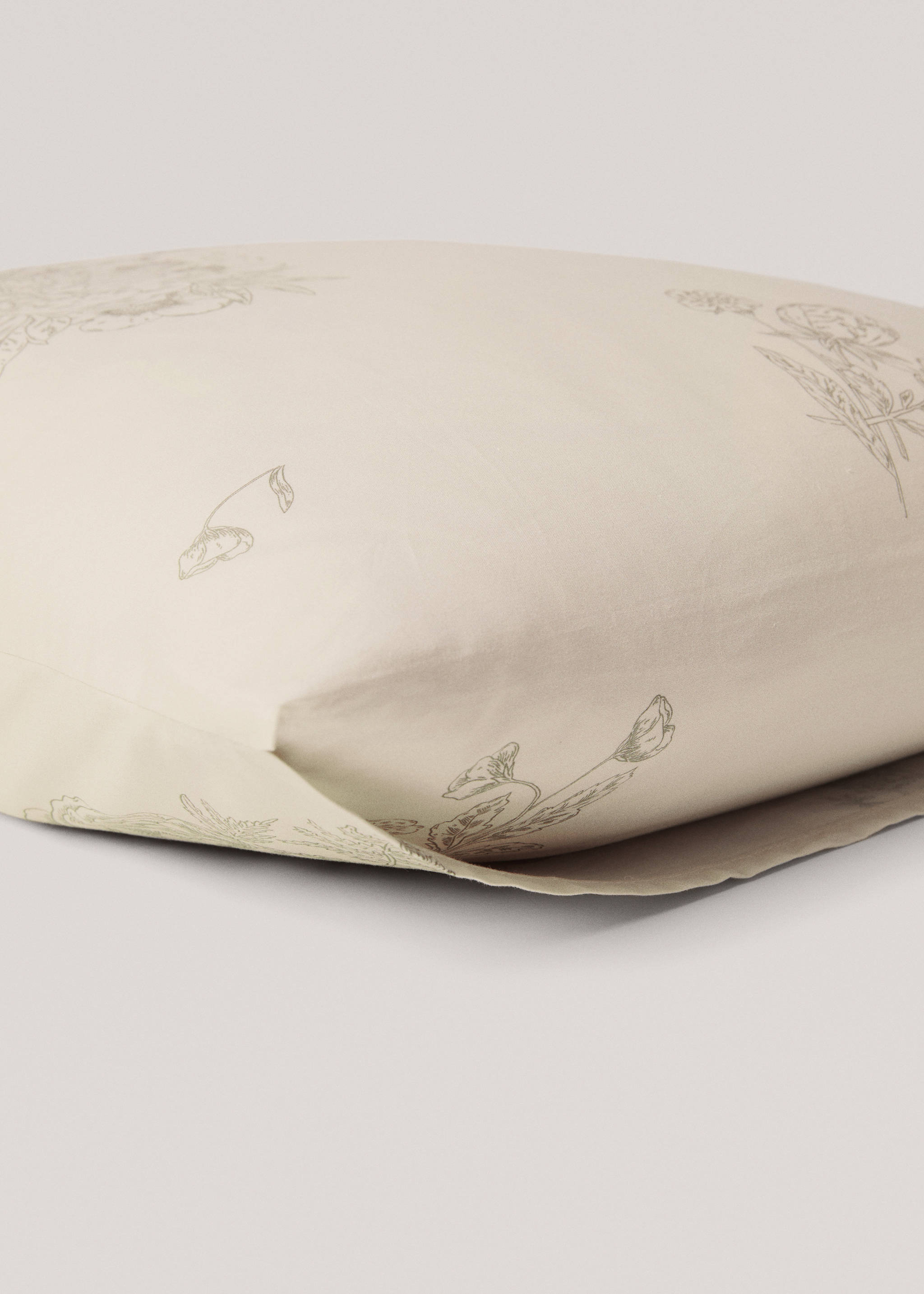 Kopfkissenbezug mit Blumenprint 60 x 60 cm (2er-Pack) - Detail des Artikels 2