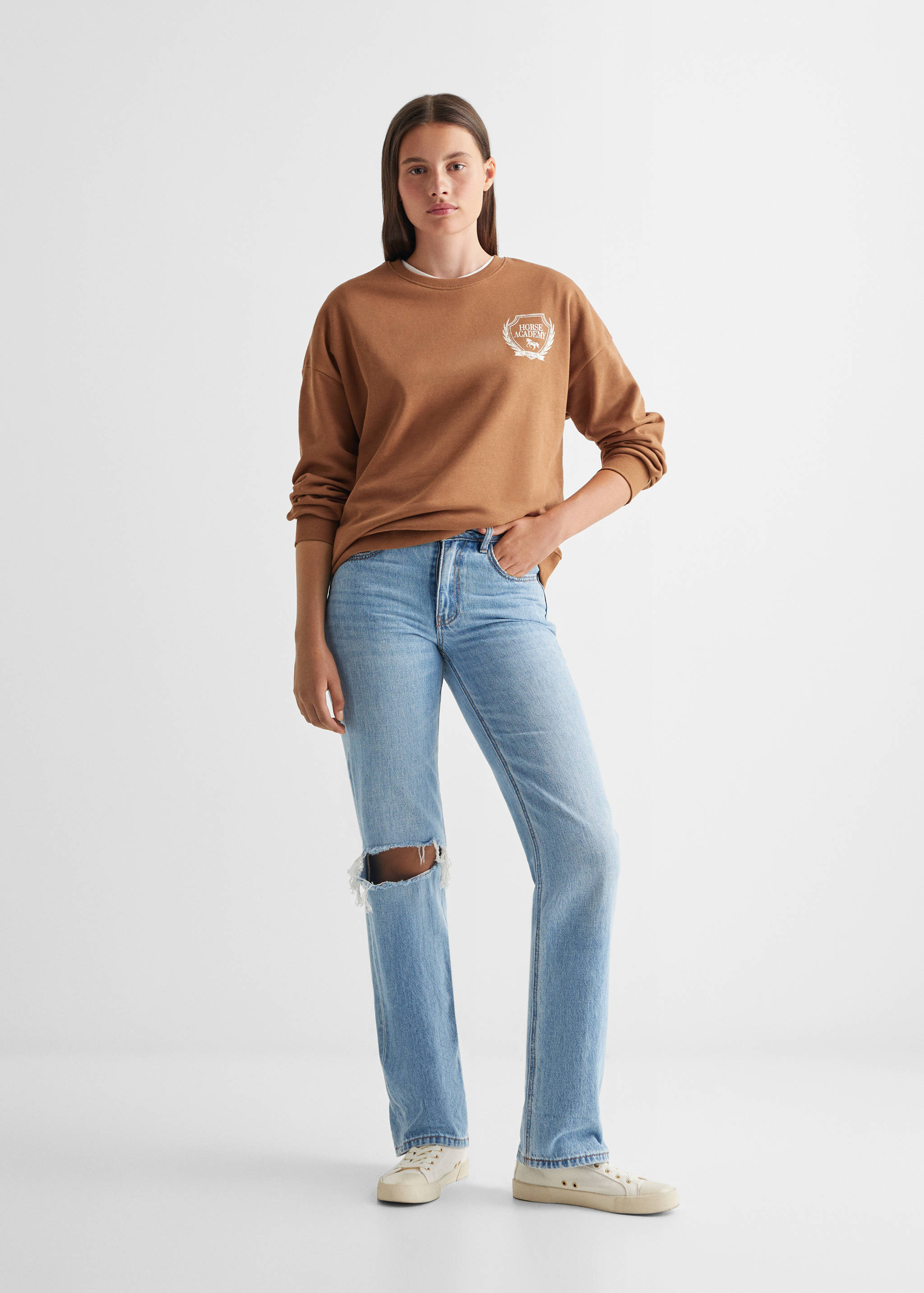 Printed message sweatshirt - General plane