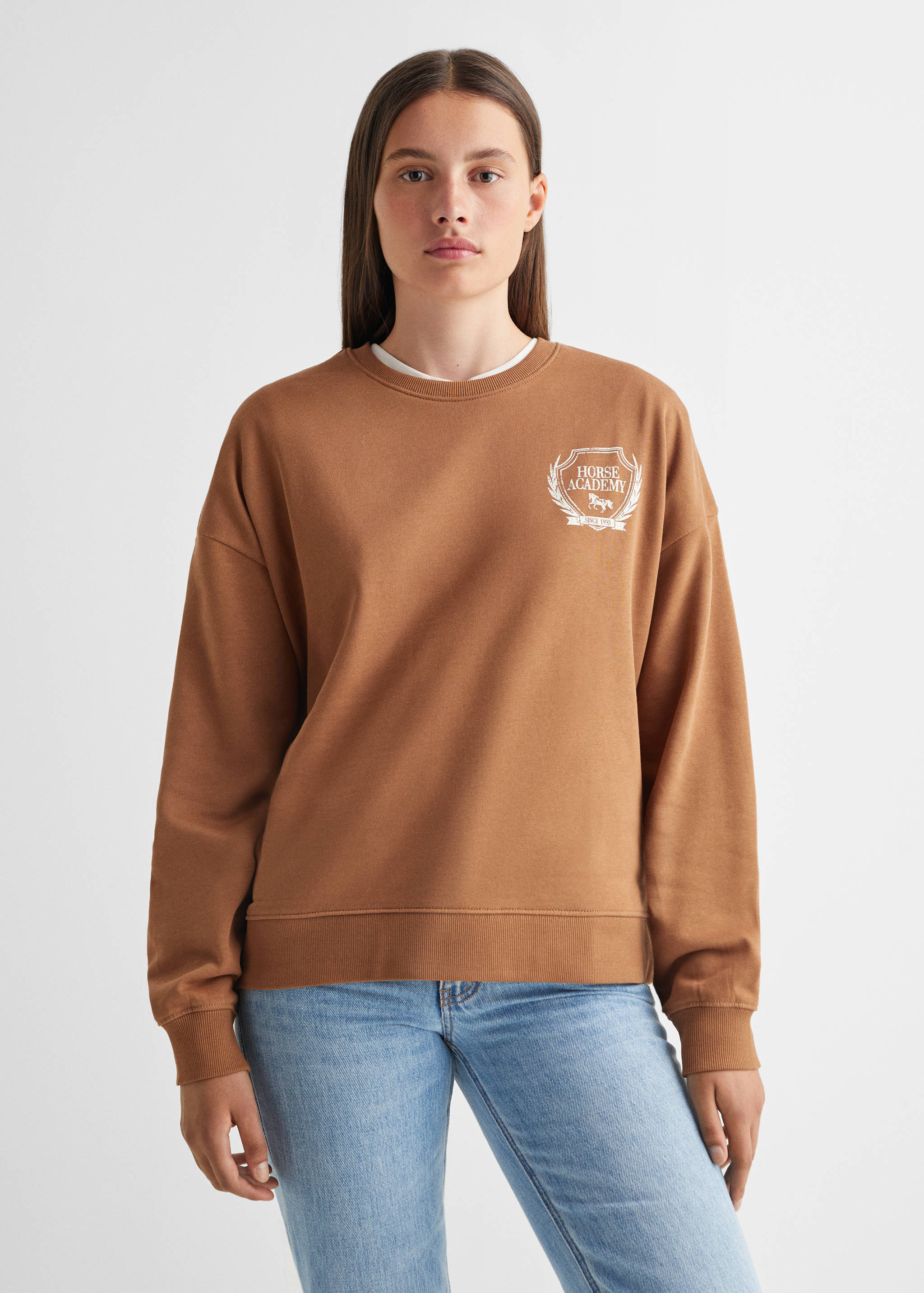 Printed message sweatshirt - Medium plane