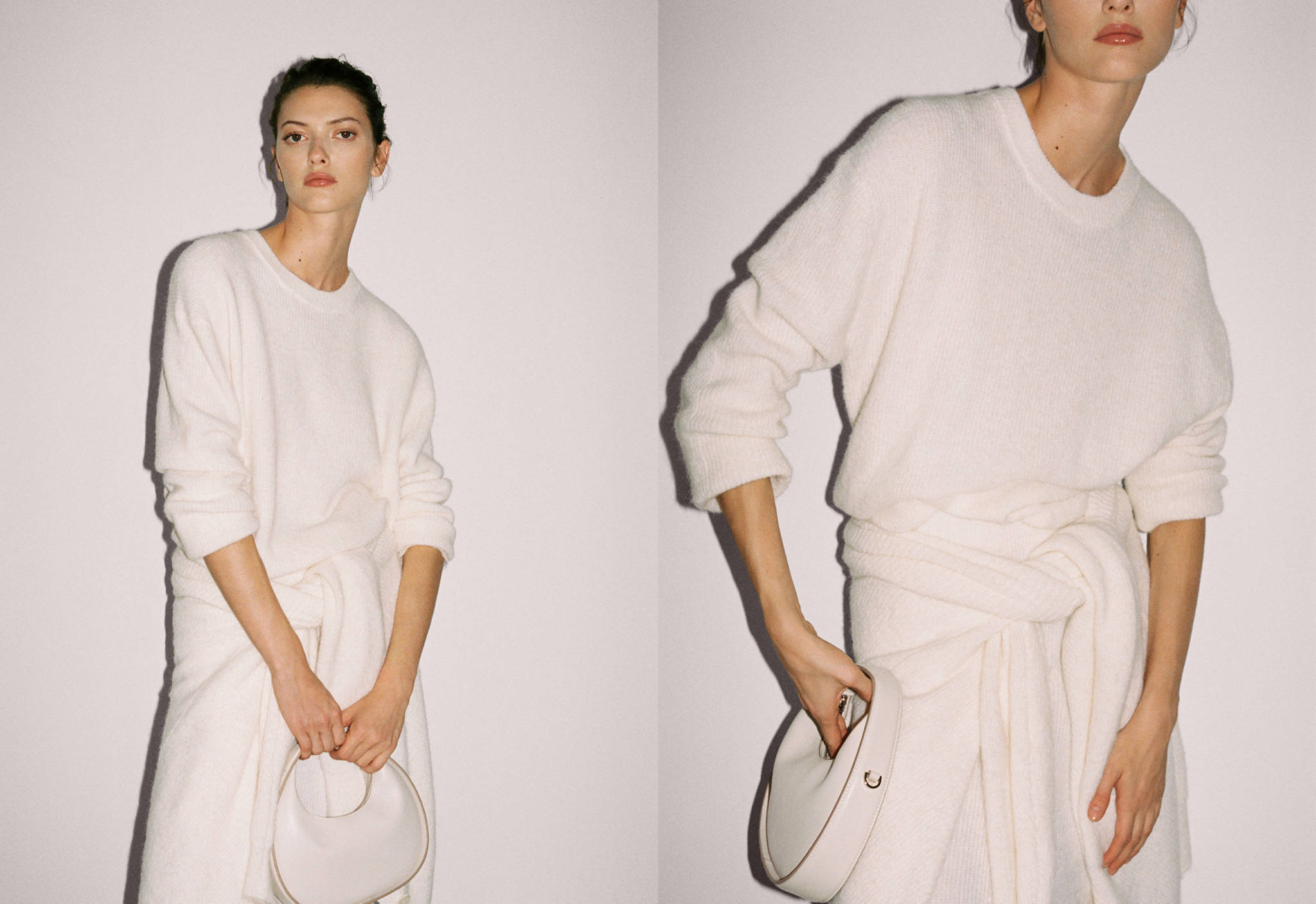 Straight round-neck sweater - Panoramic plane