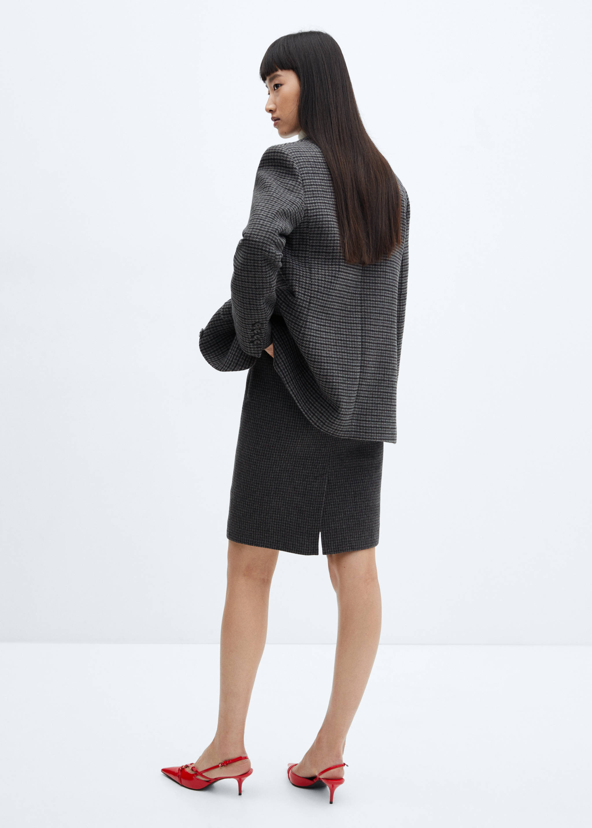 Faldilla pota de gall cinturó - Revers de l'article