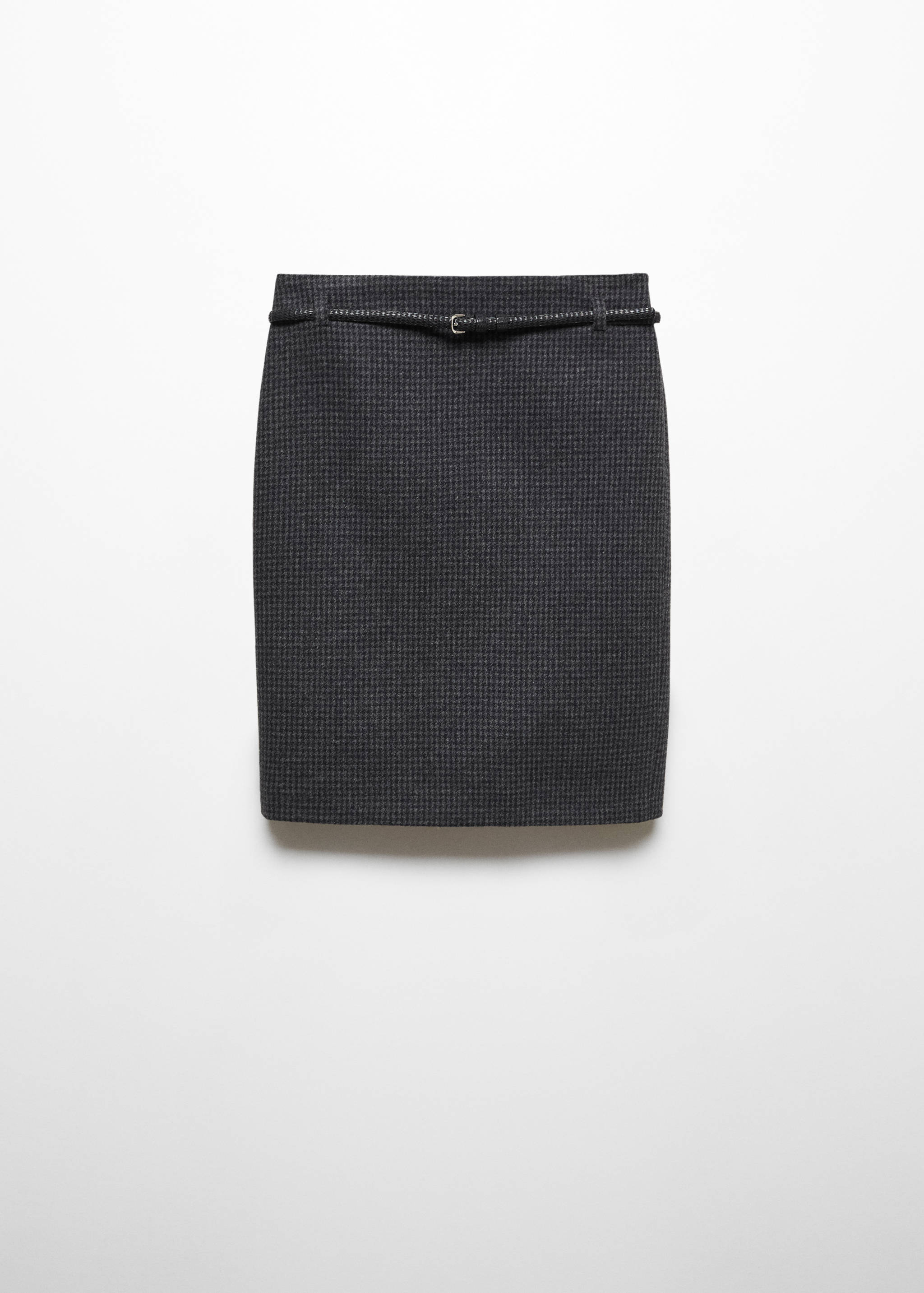 Houndstooth skirt with belt - Article without model