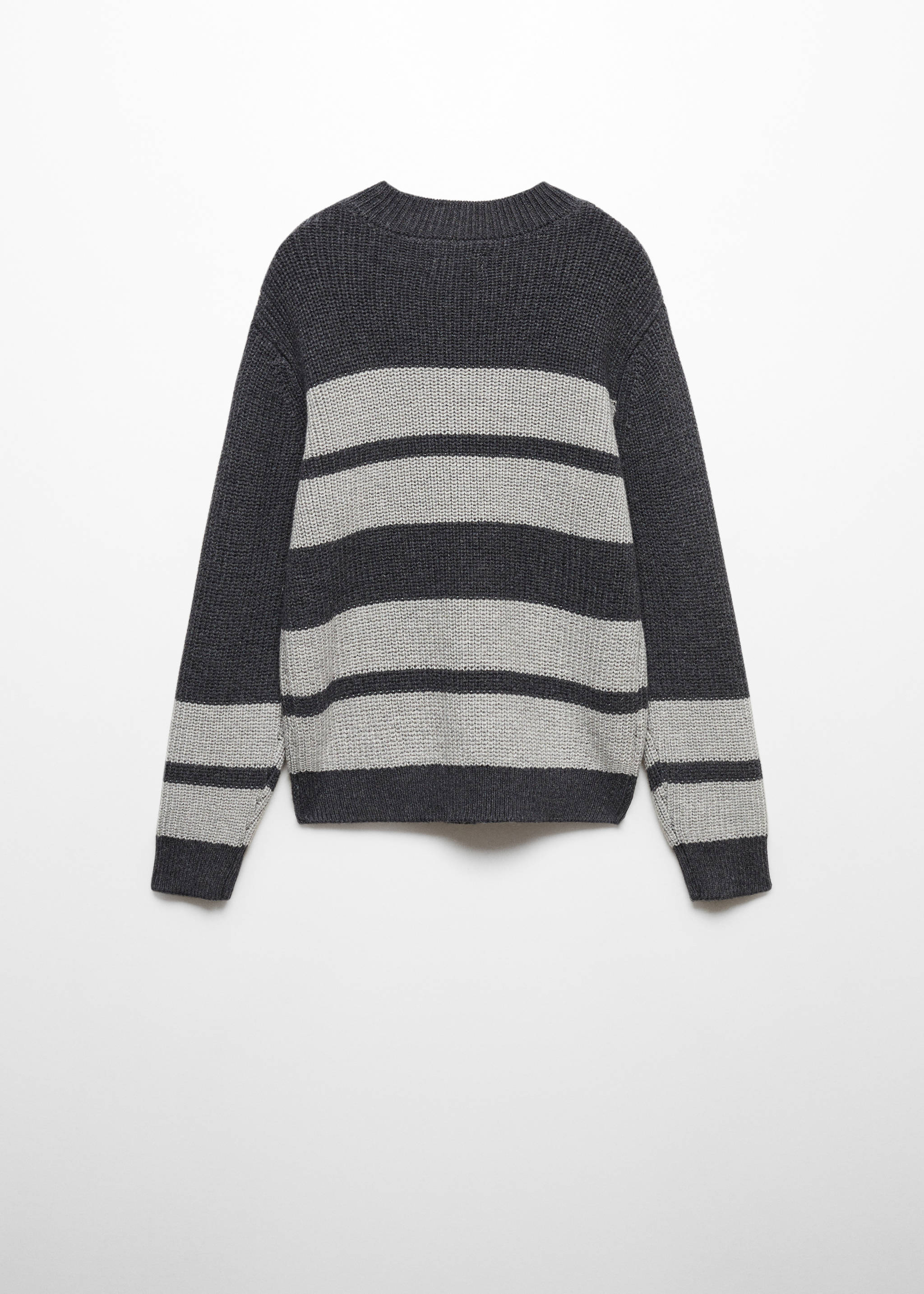 Knit striped sweater - Reverse of the article