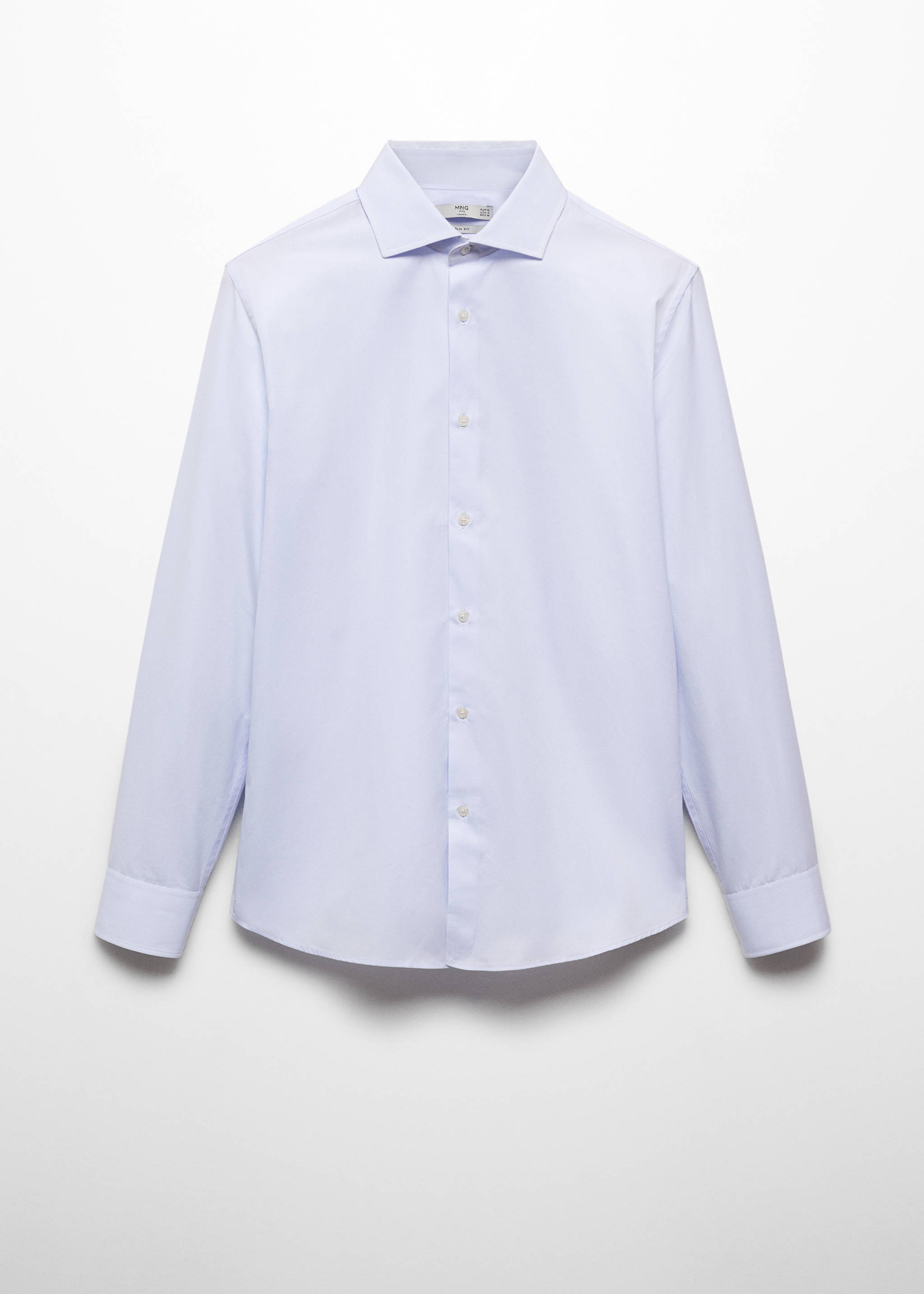 Slim-fit cotton poplin suit shirt - Article without model