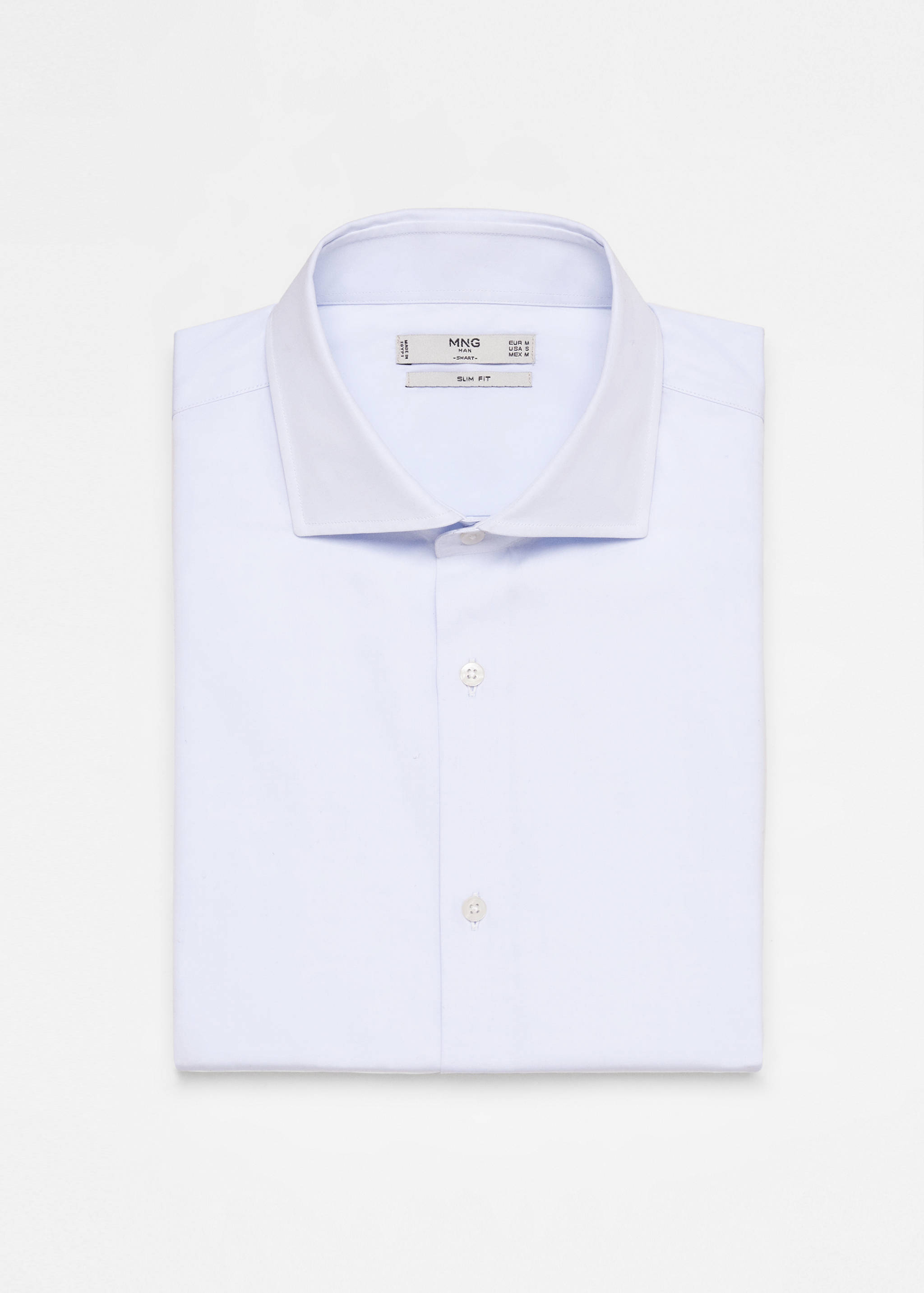 Slim-fit cotton poplin suit shirt - Details of the article 0
