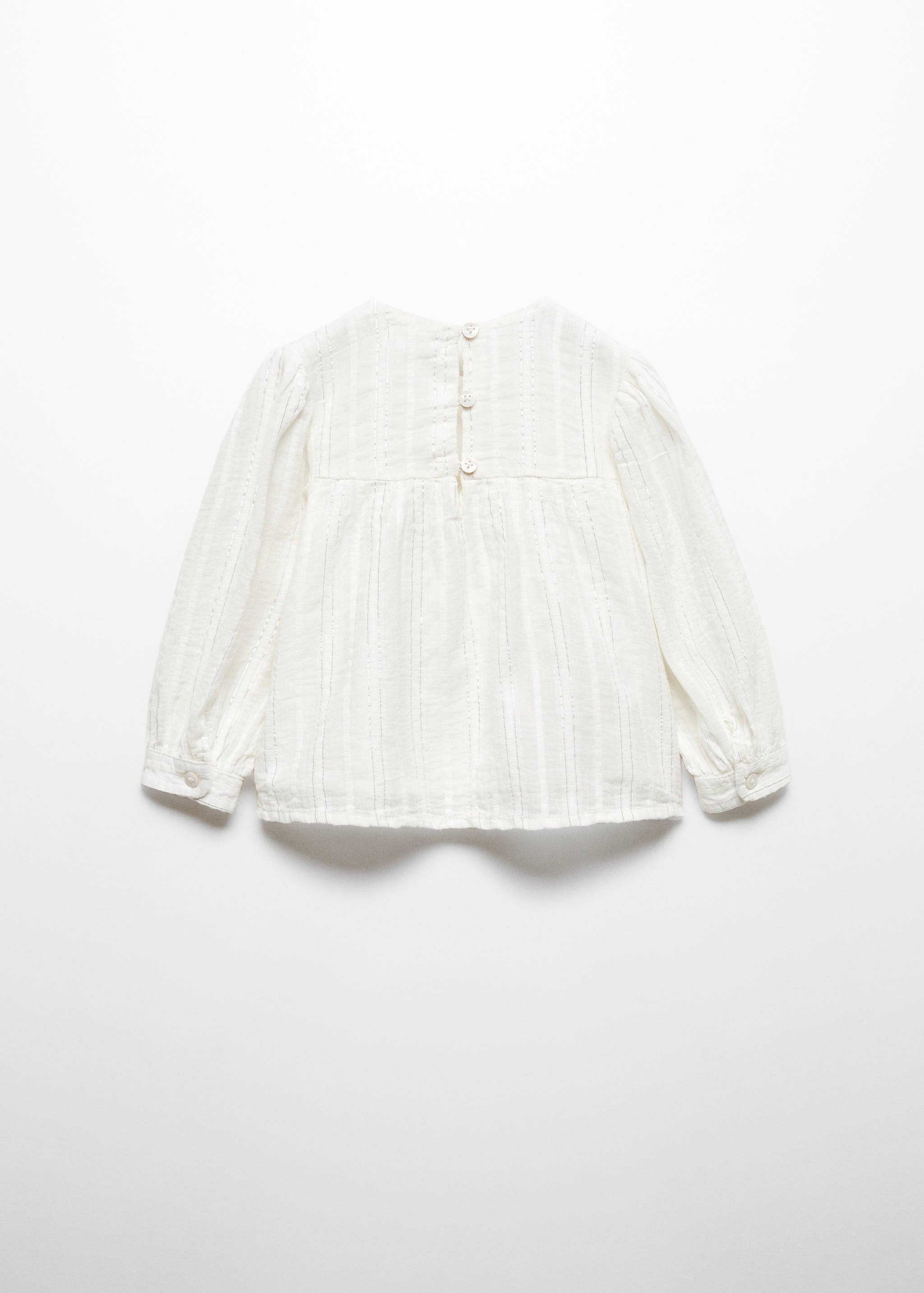 Blouse coton à rayures - Verso de l’article