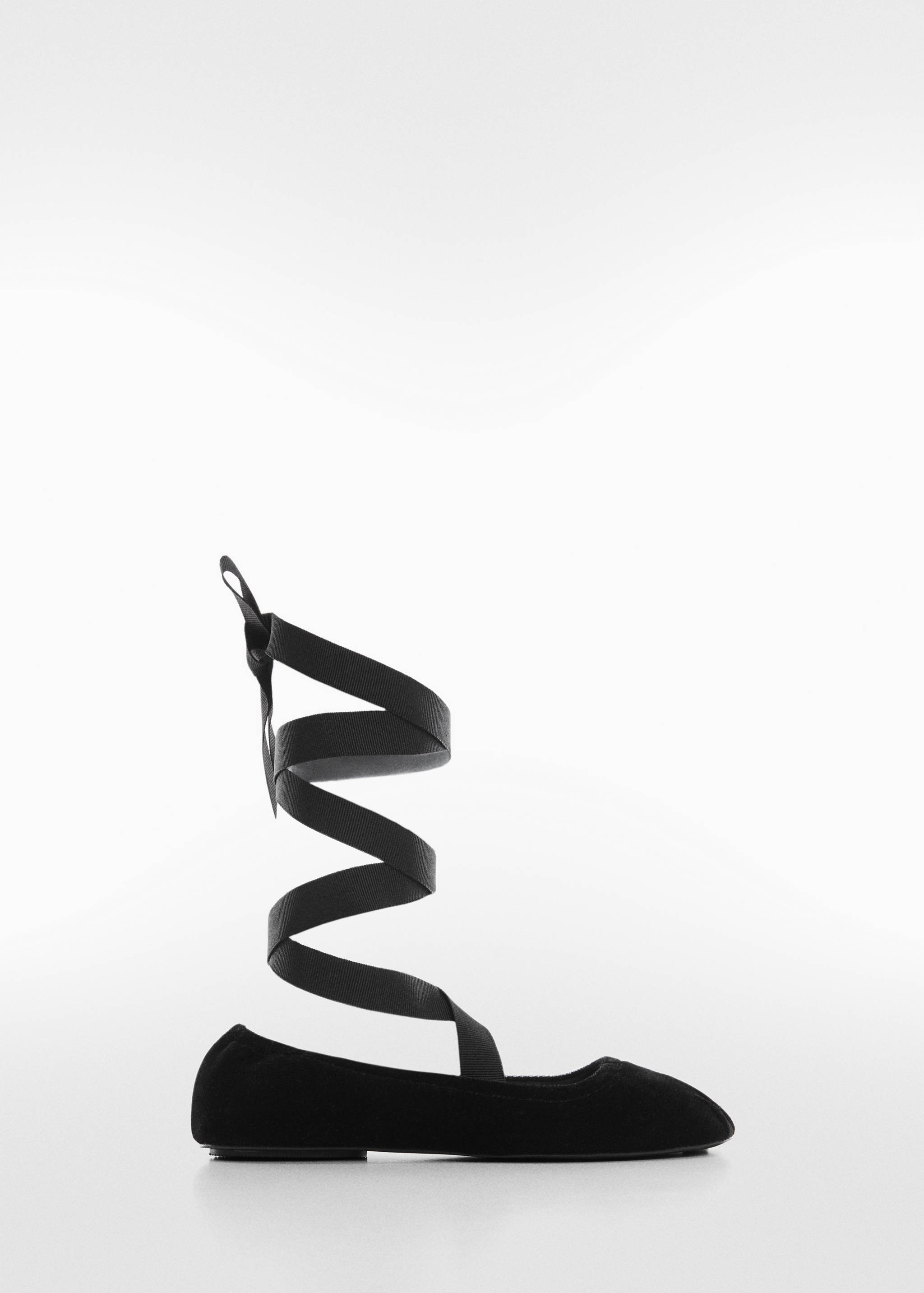 Ballerines velours nœud - Article sans modèle