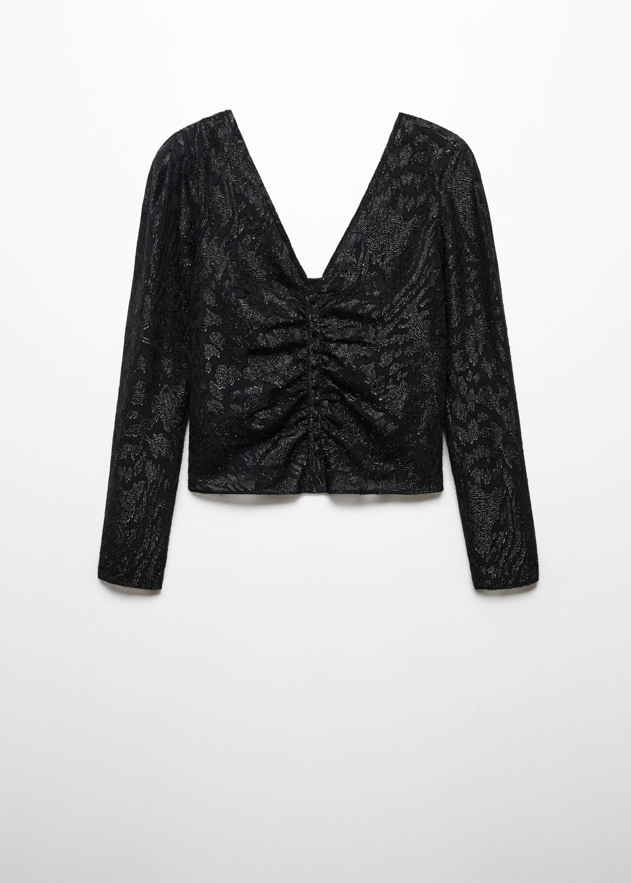 Jacquard-Bluse aus Lurex - Artikel ohne Model