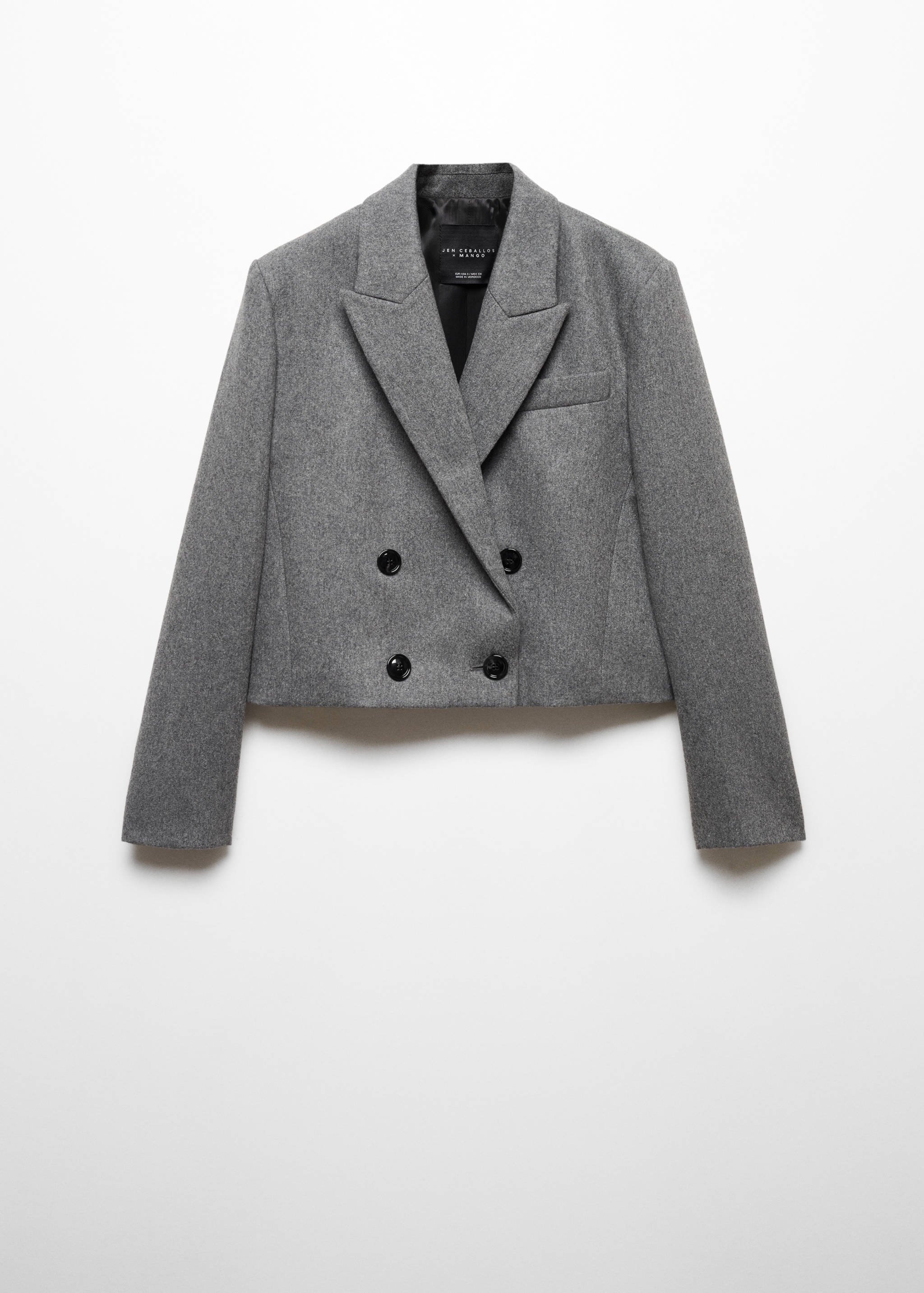 Cropped wool jacket - Article without model