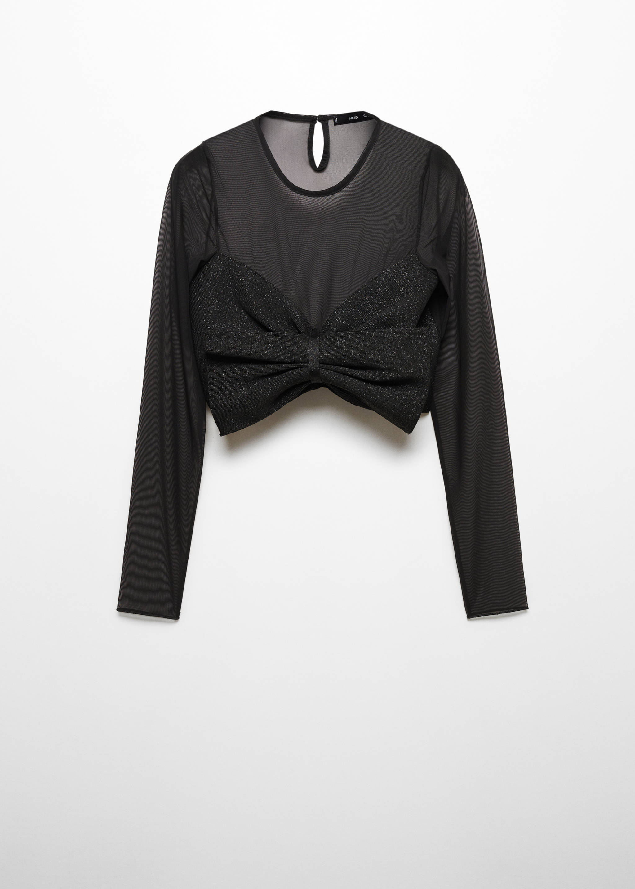 Kombiniertes Stricktop mit Schleife - Artikel ohne Model