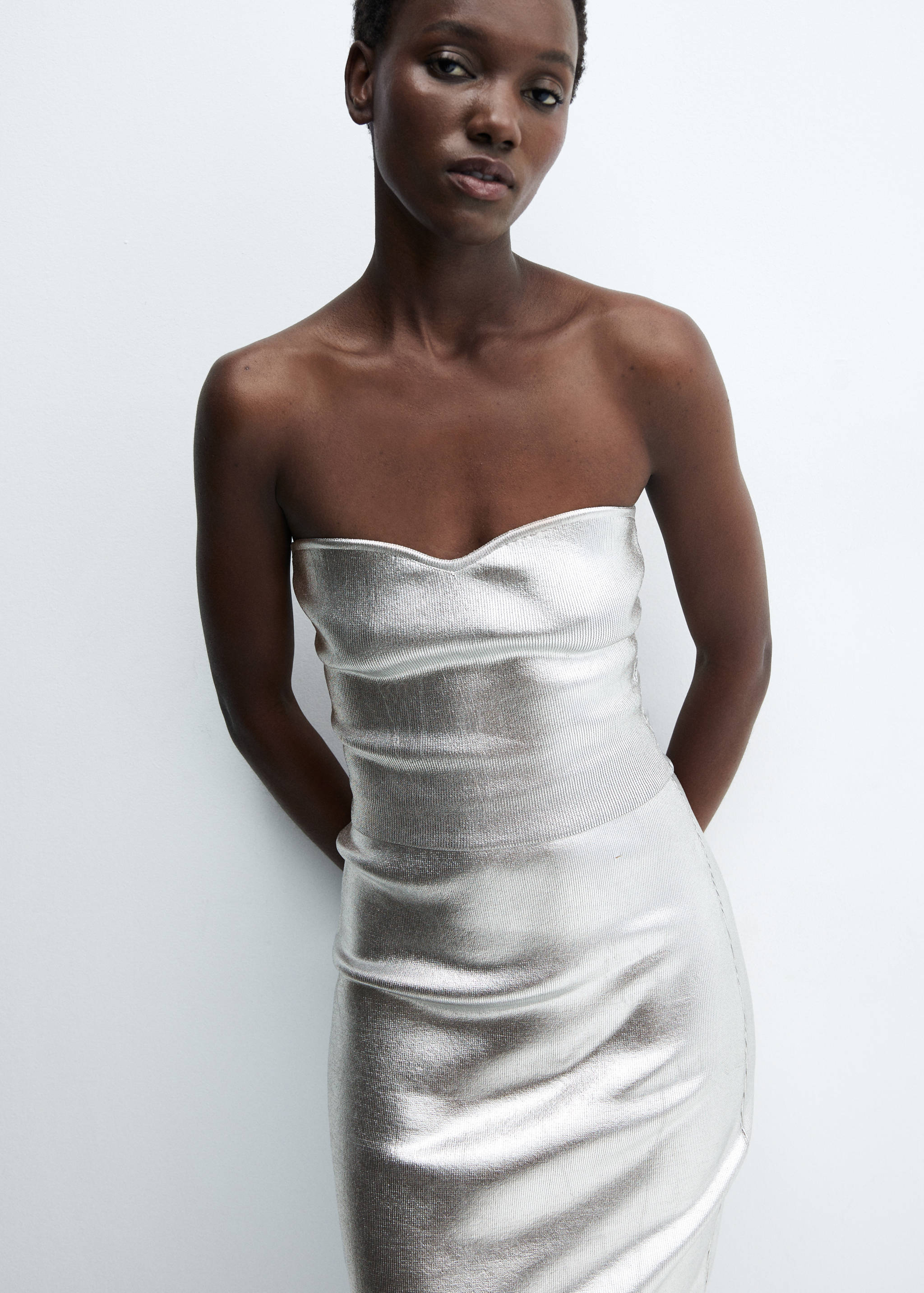 Metallic-Top mit Herzausschnitt - Detail des Artikels 4