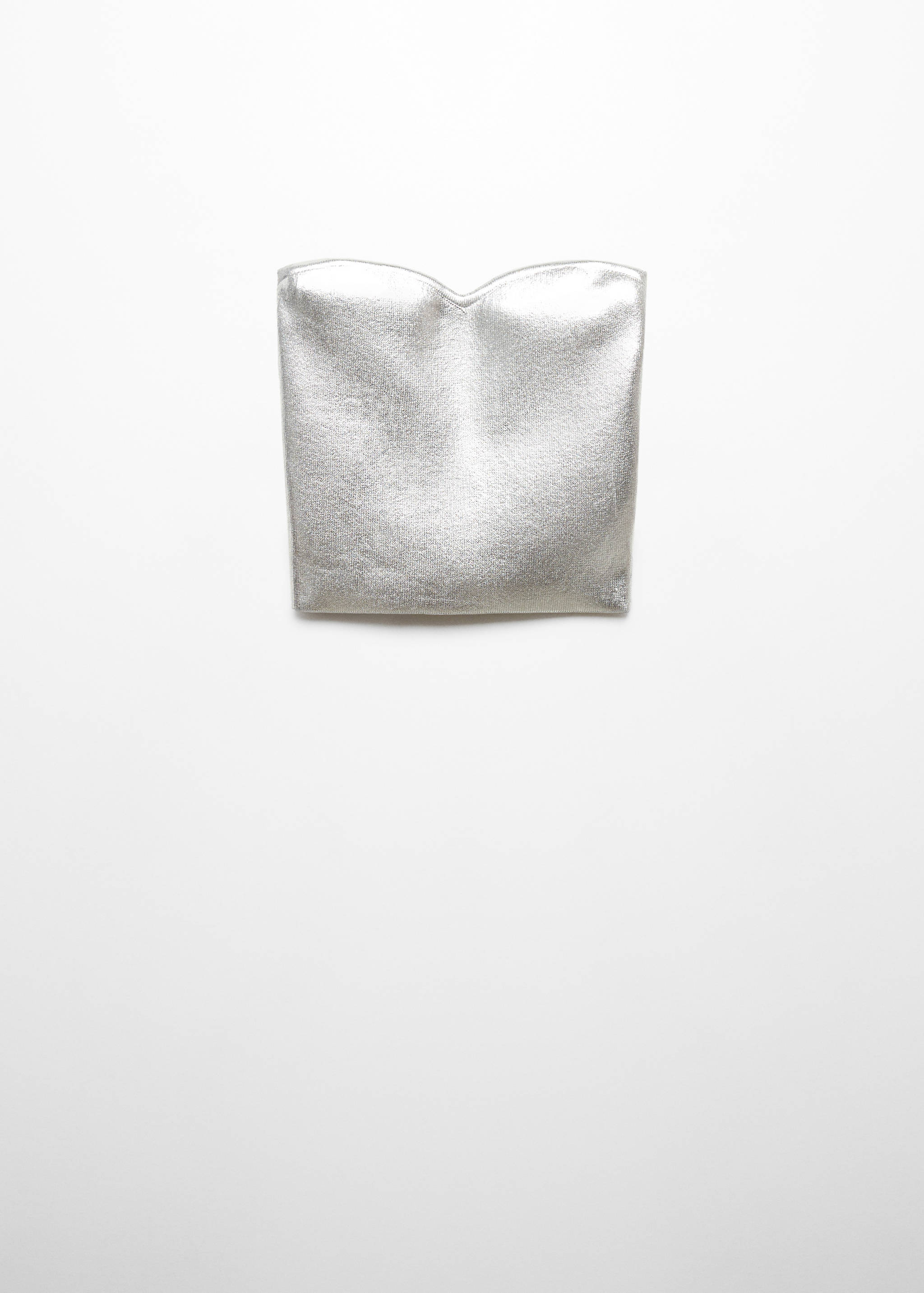 Metallic top with sweetheart neckline - Article without model
