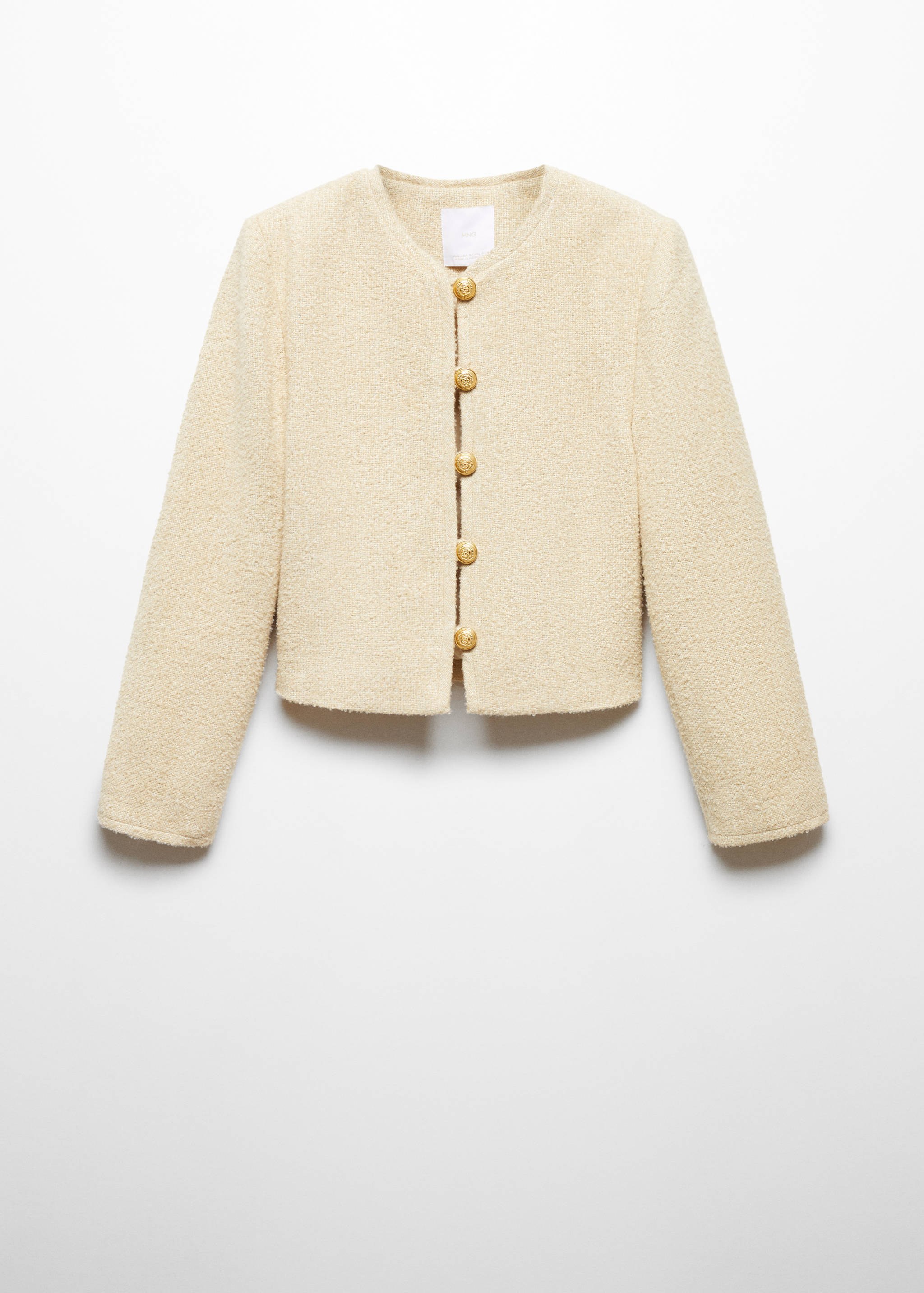 Veste tweed boutons bijoux - Article sans modèle