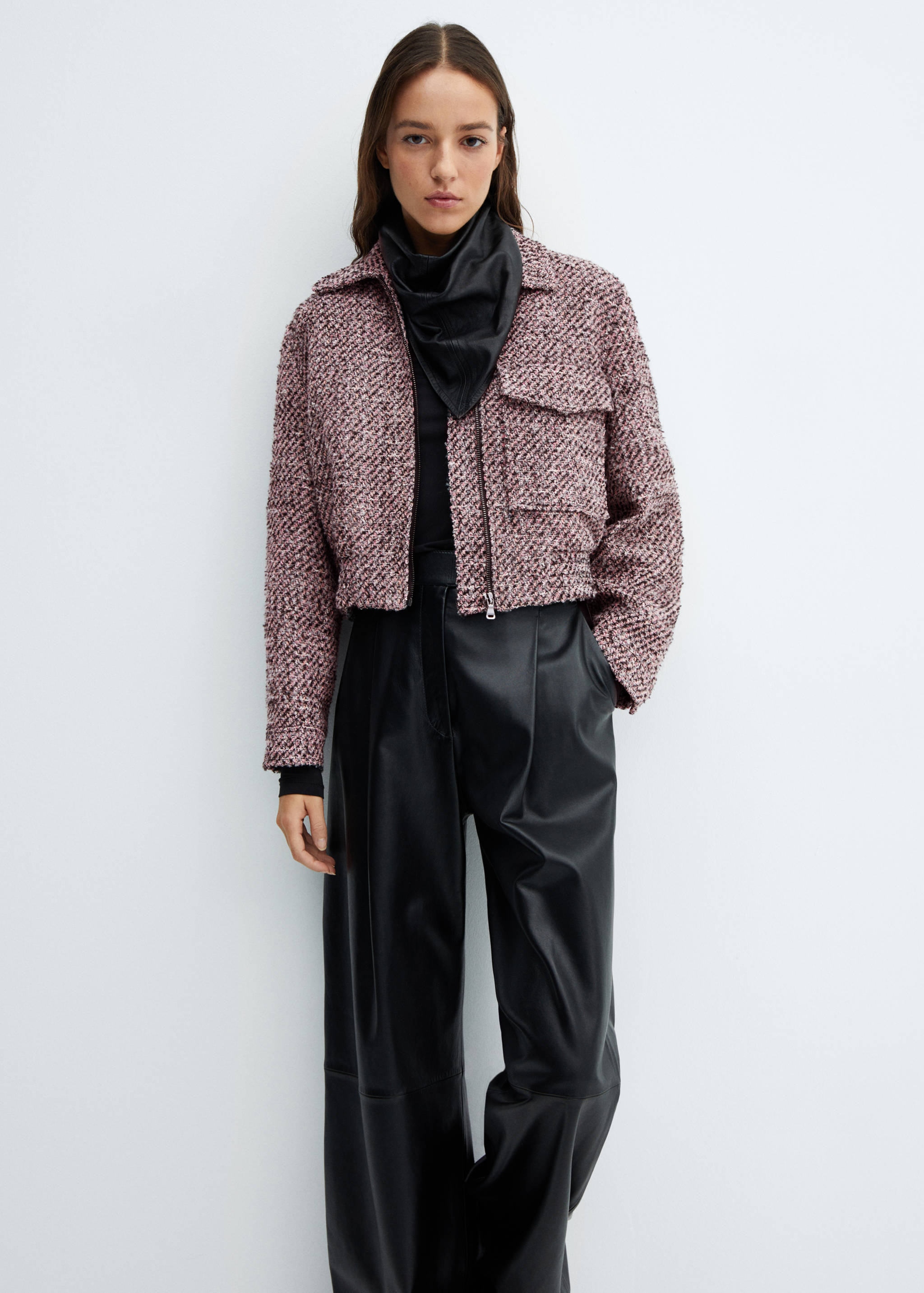 Tweed bomber jacket - Details of the article 2