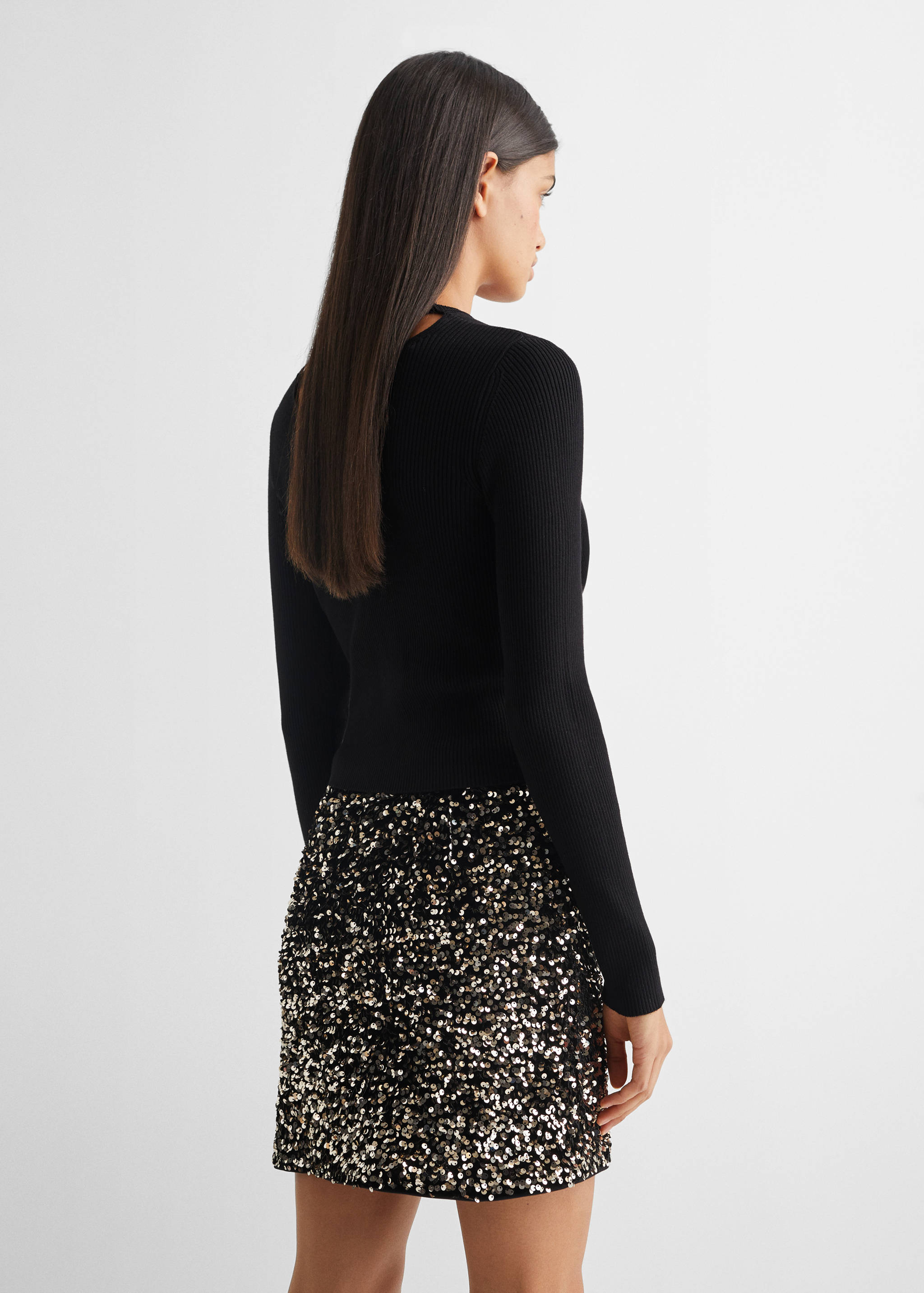 Falda lentejuelas - Reverso del artículo