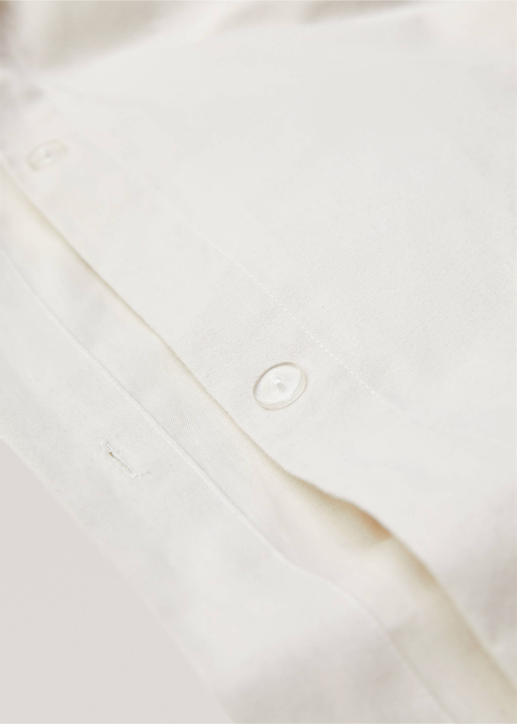 Plain flannel duvet cover Queen bed - Details of the article 1, Beige. Ref: 57039219-00.