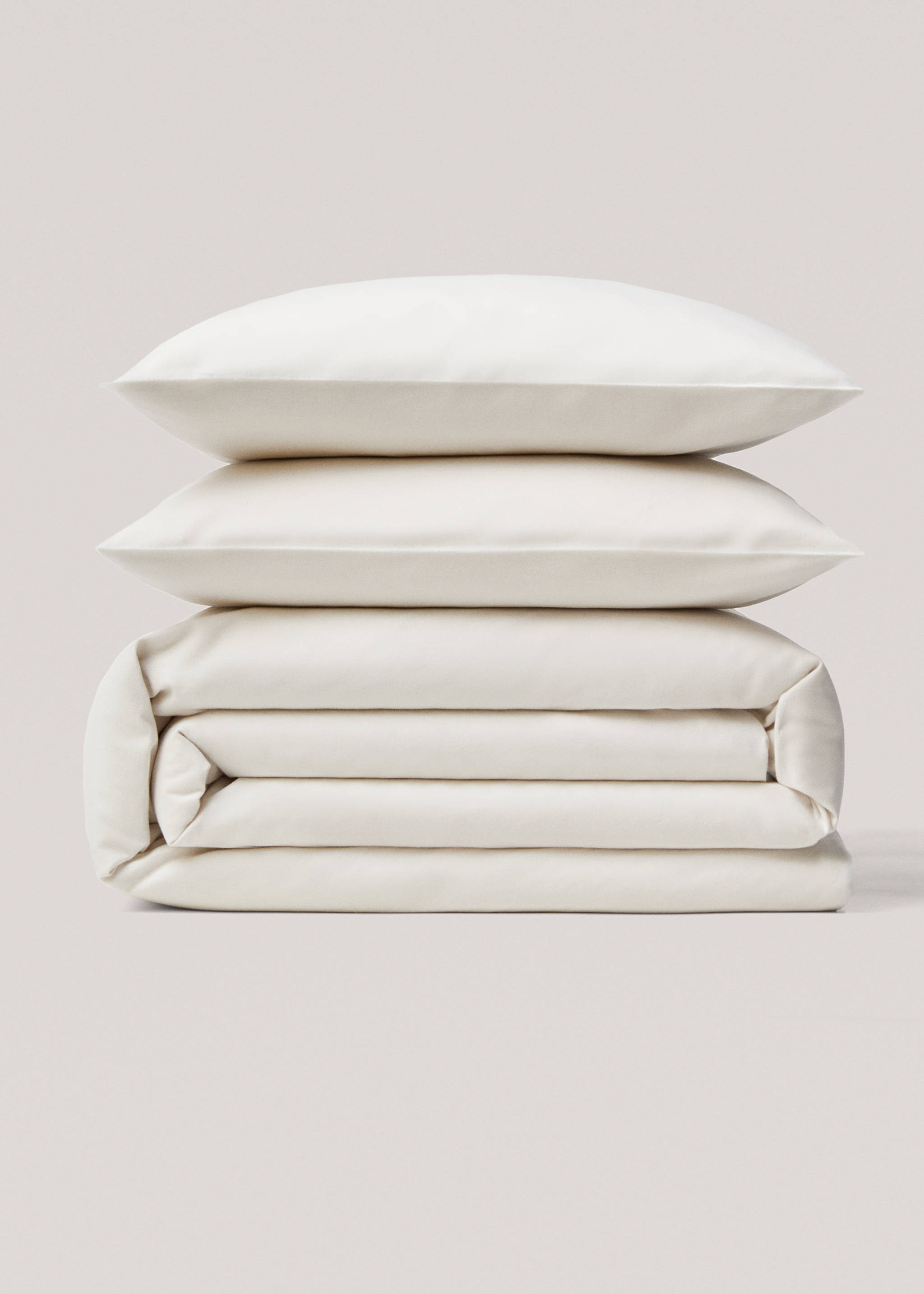 Plain flannel duvet cover Queen bed - Article without model
