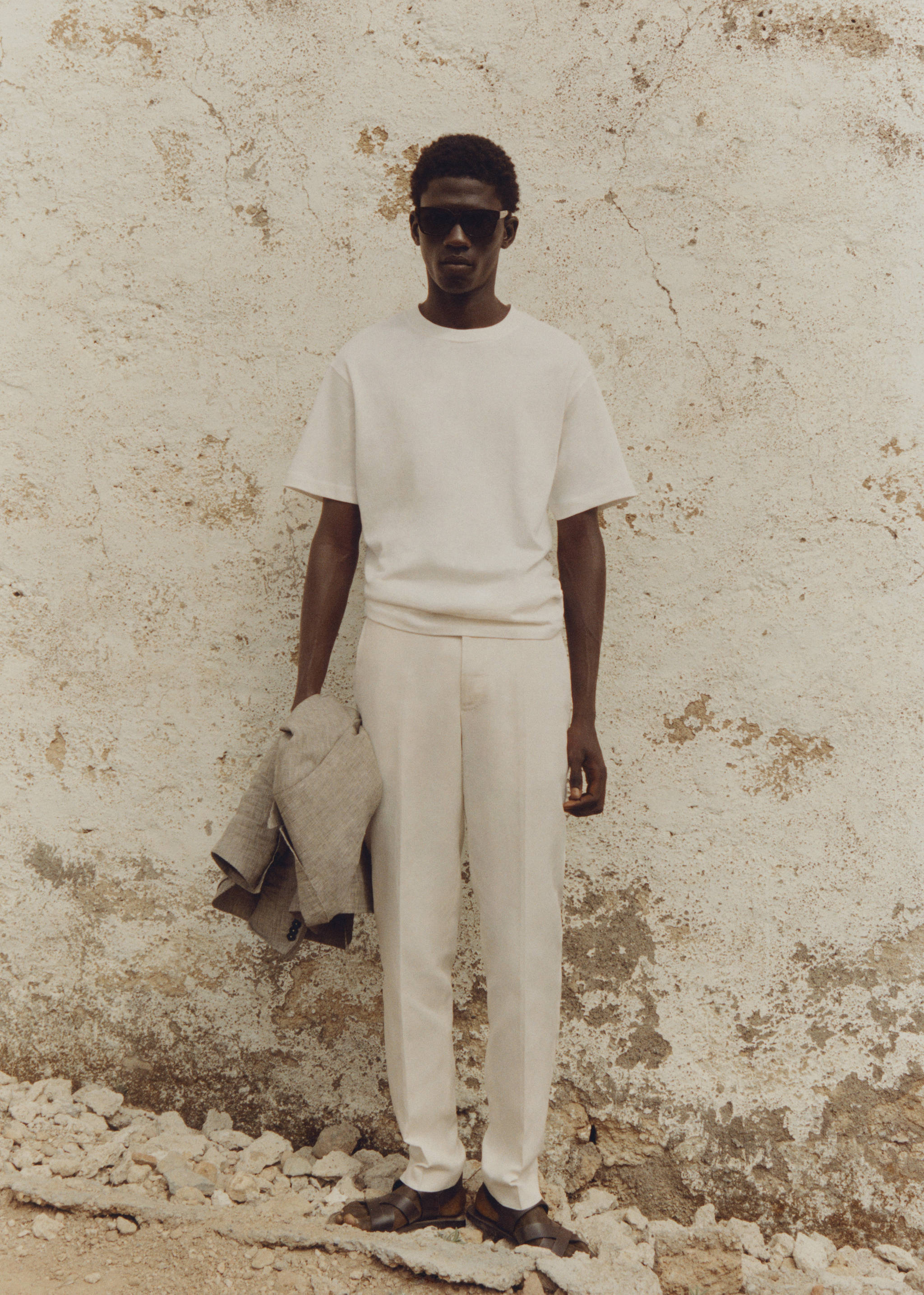 Pantaloni de costum din in 100% - Detaliu al articolului 5