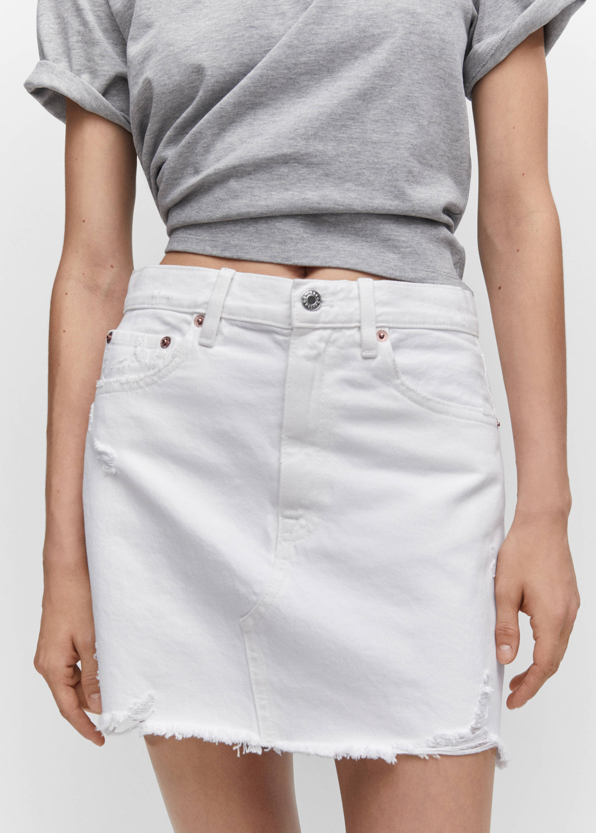 Denim mini-skirt - Details of the article 1