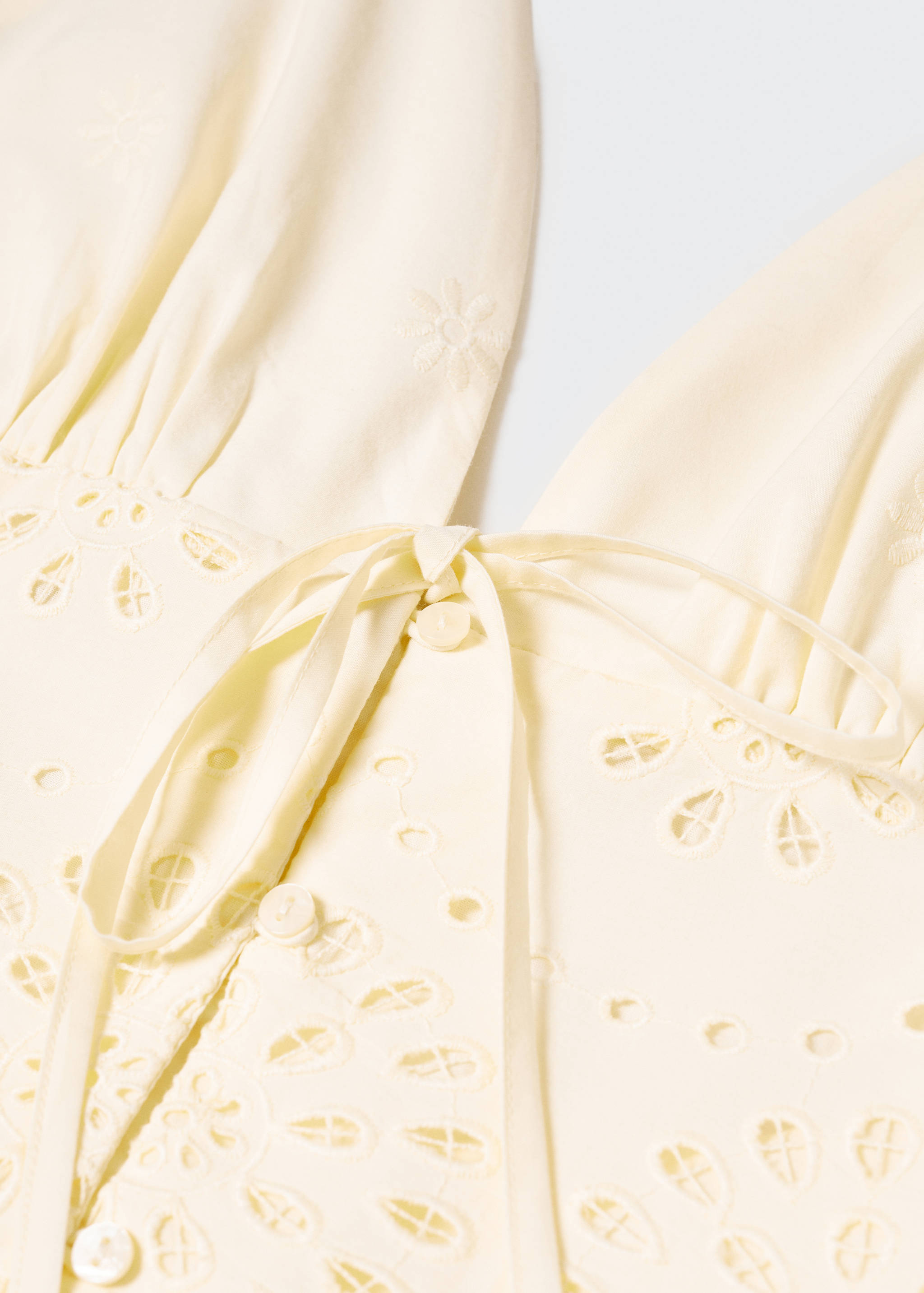 Φόρεμα πουκάμισο κεντητές λεπτομέρειες - Λεπτομέρεια του προϊόντος 8