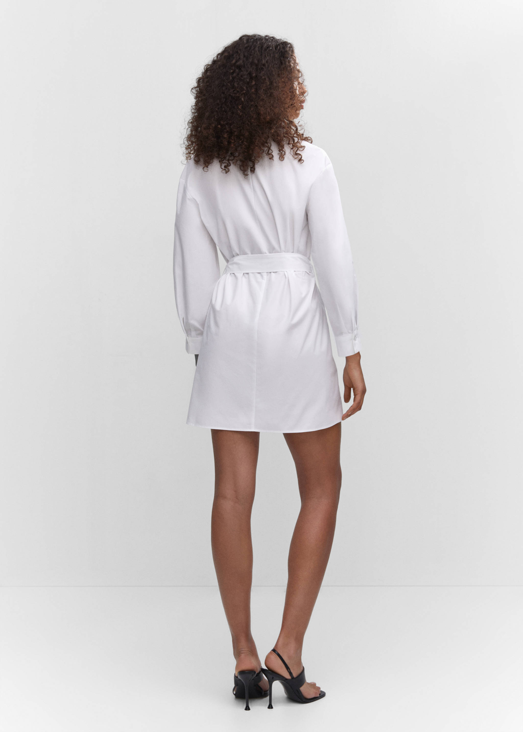 Bow shirt dress - Reverse of the article