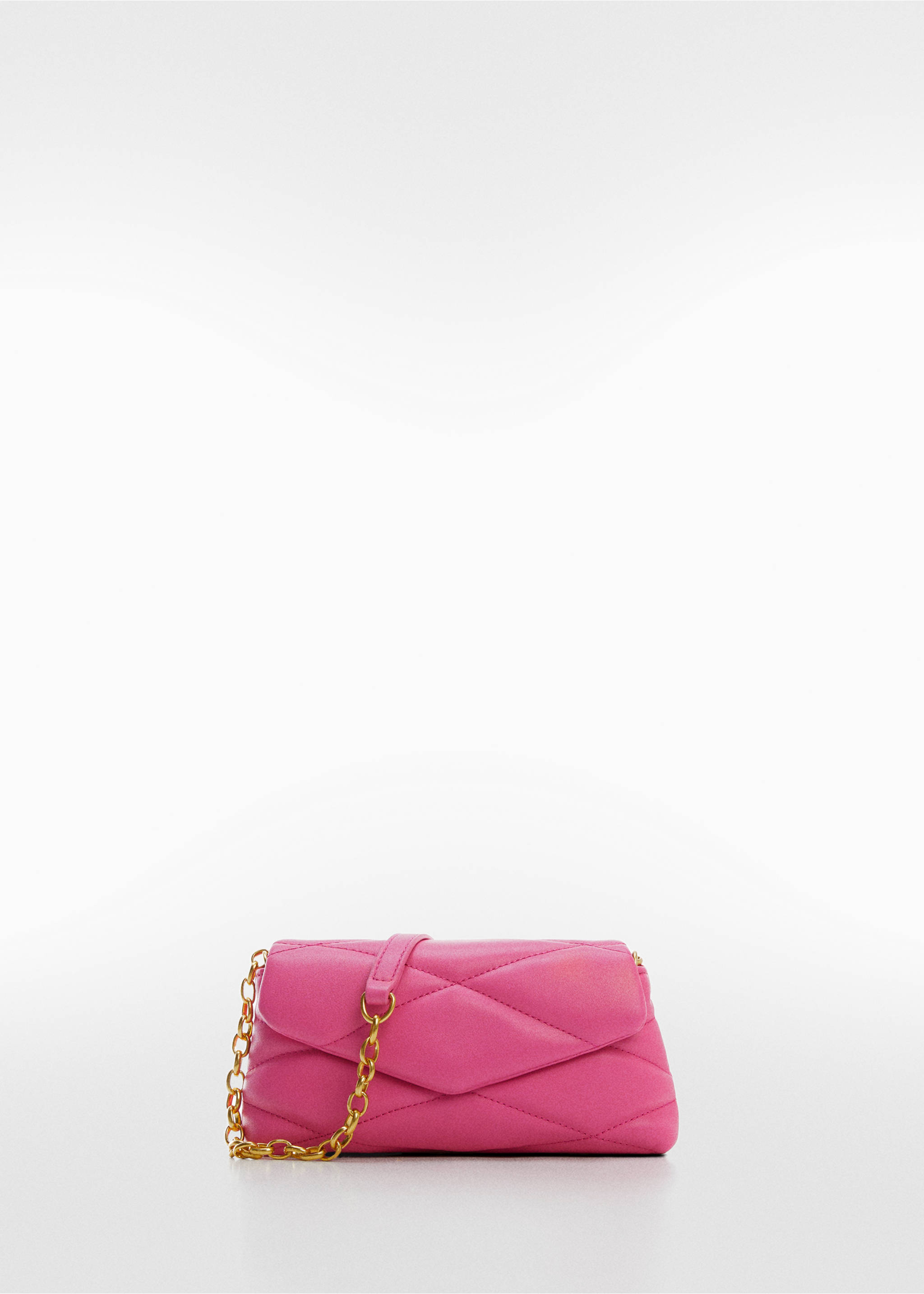 Quilted chain bag - Article without model, Fuchsia. Ref: 57040158-00.