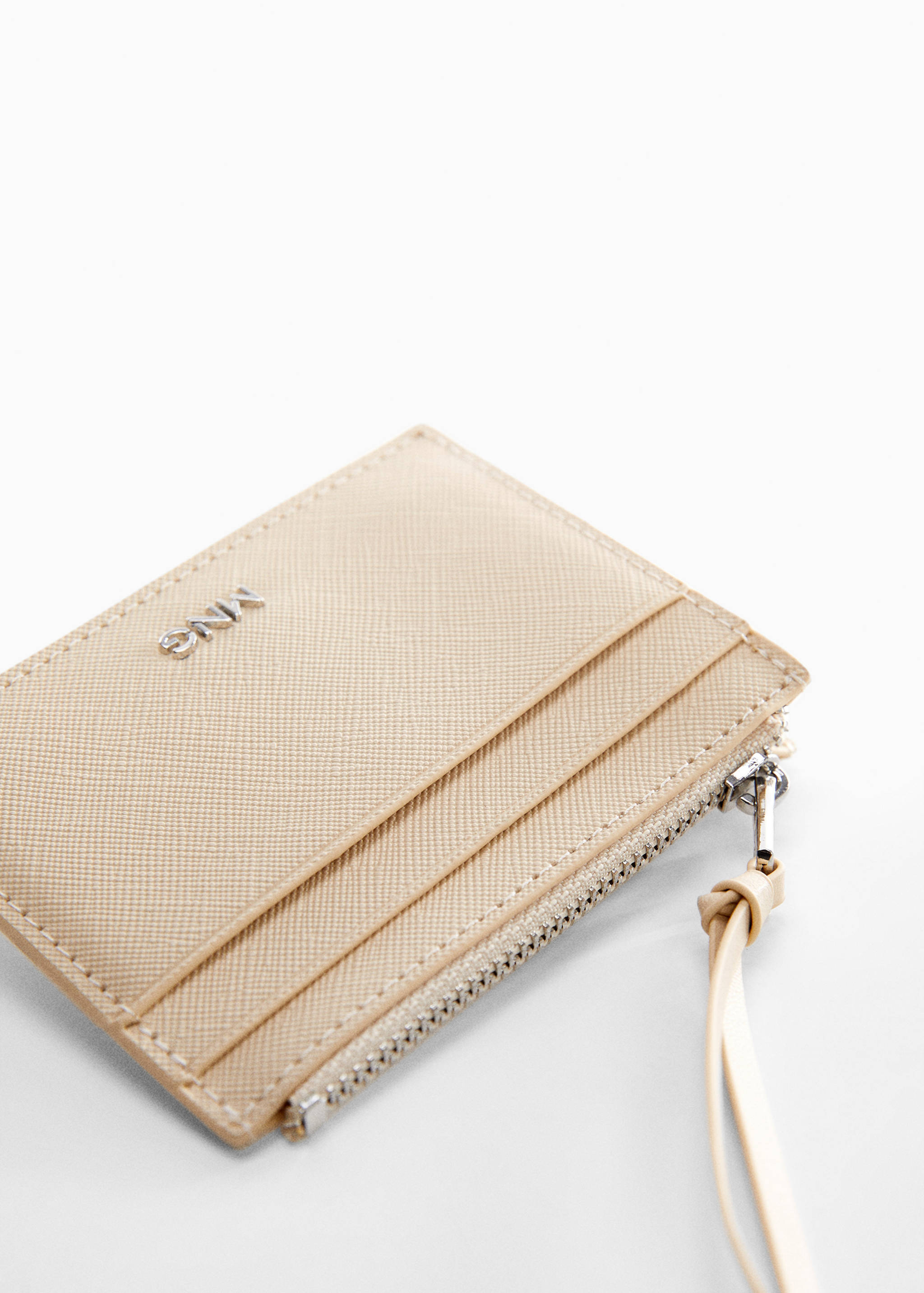 Saffiano-effect cardholder - Medium plane