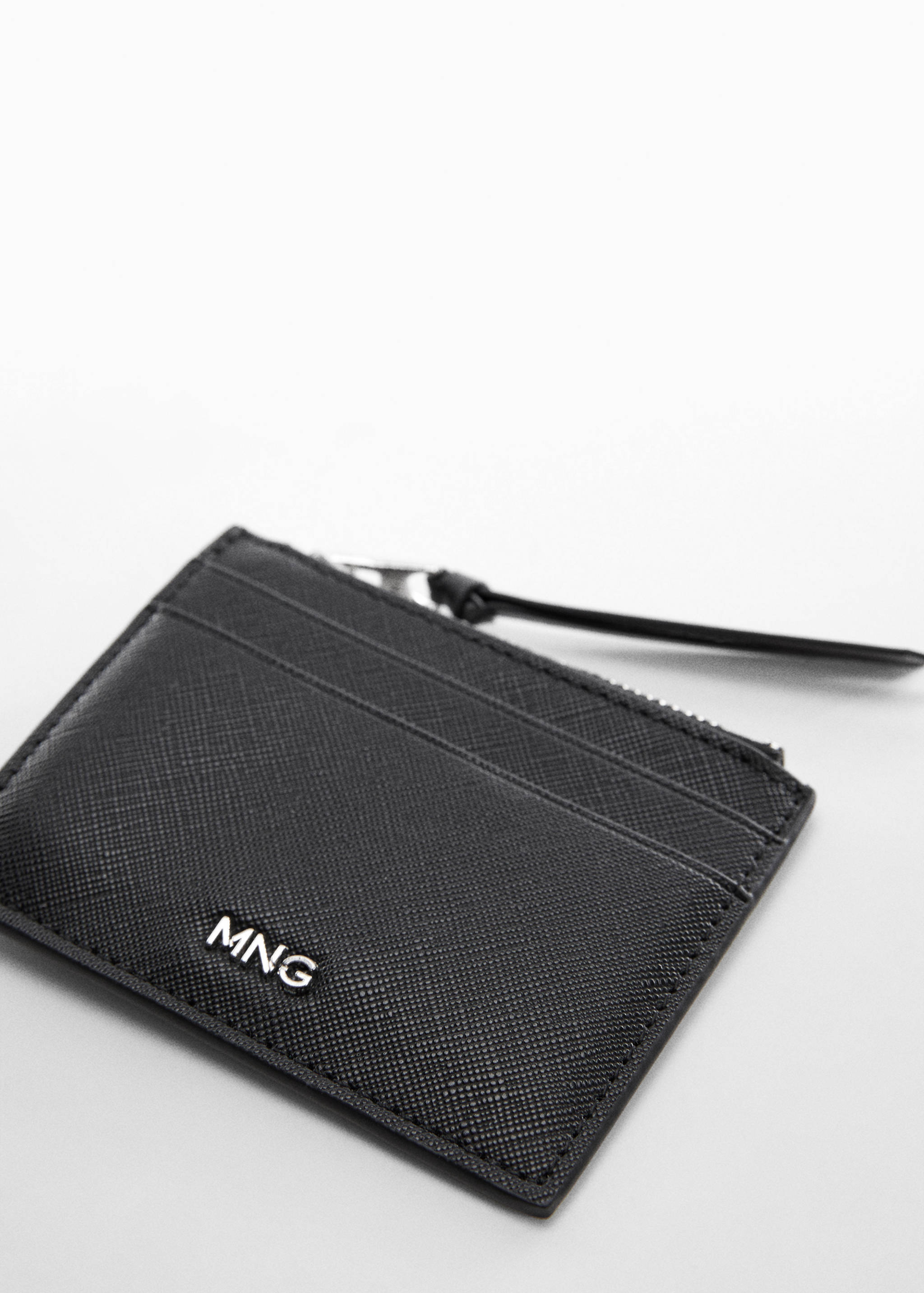Saffiano-effect cardholder - Medium plane