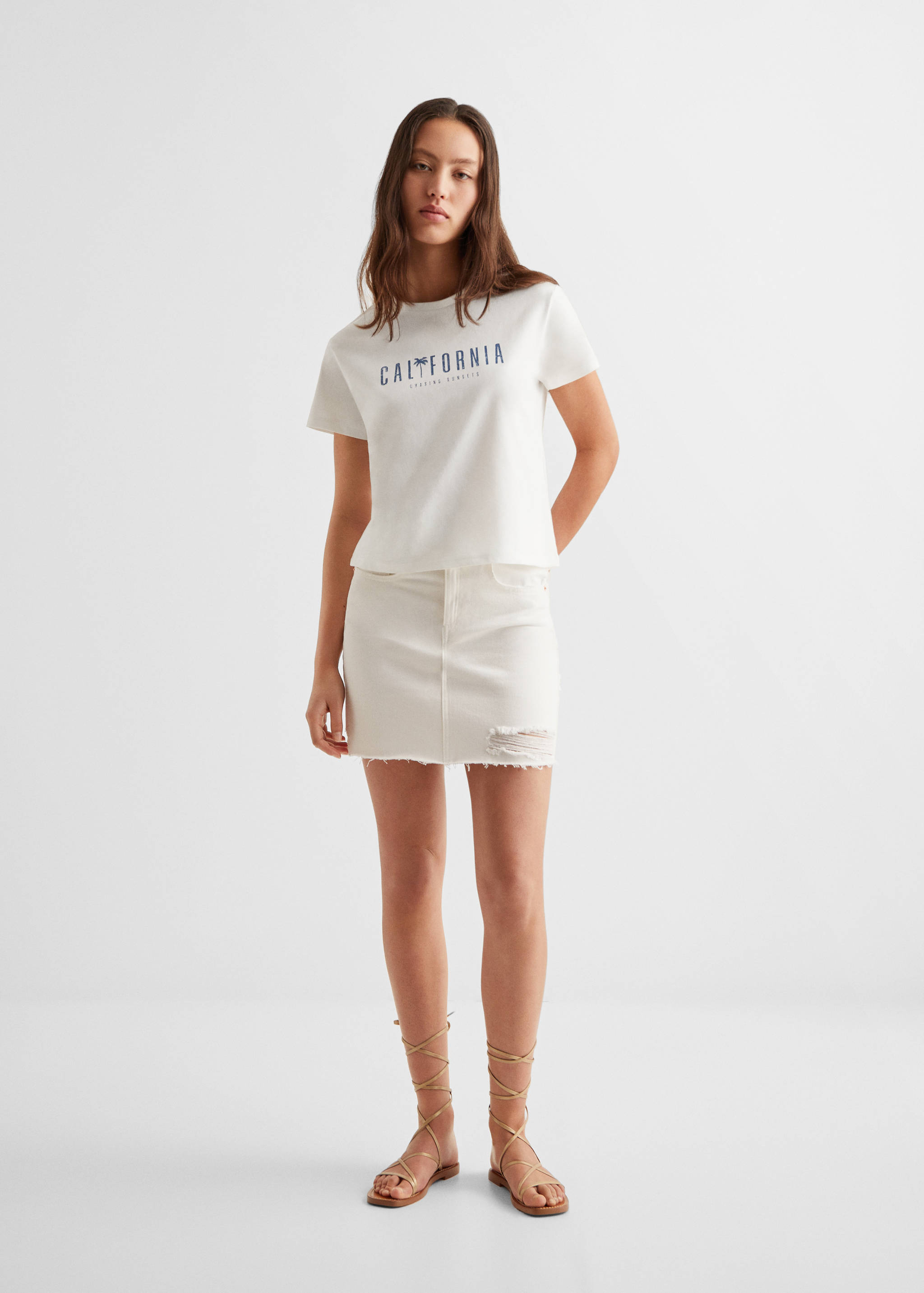 T-shirt coton imprimé - Plan général