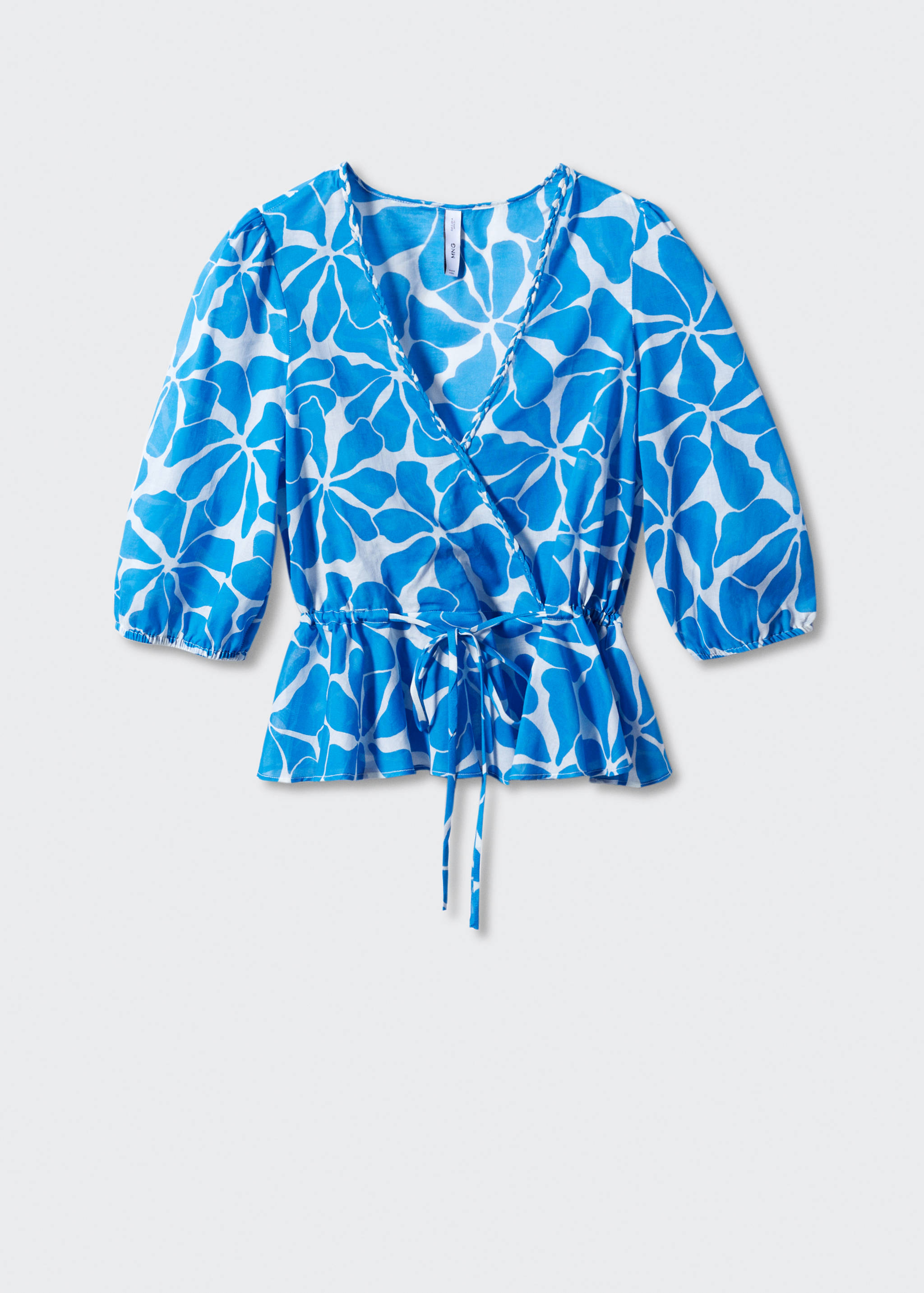 Double-breasted blouse with bow - Article without model