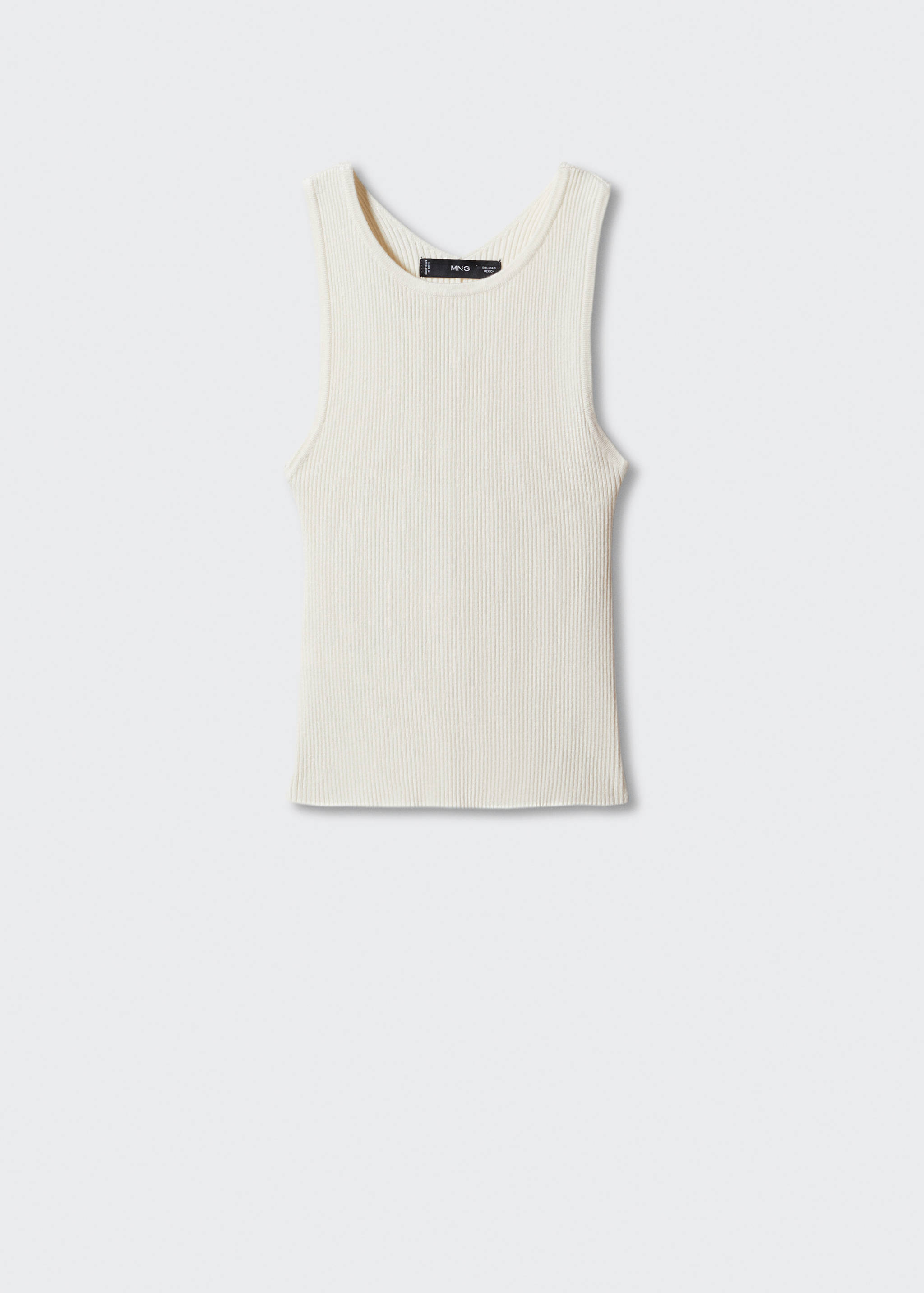 Open back knitted top - Article without model