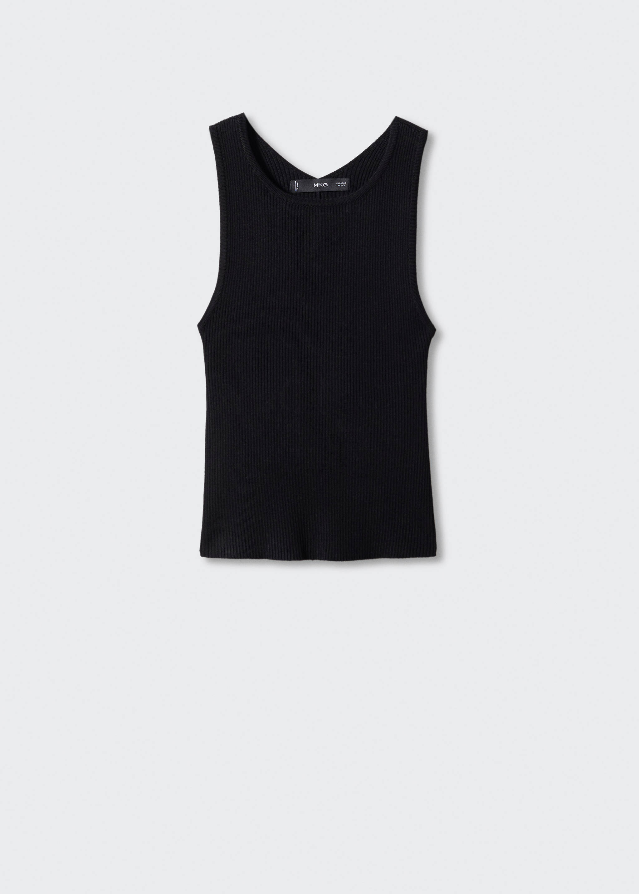 Open back knitted top - Article without model