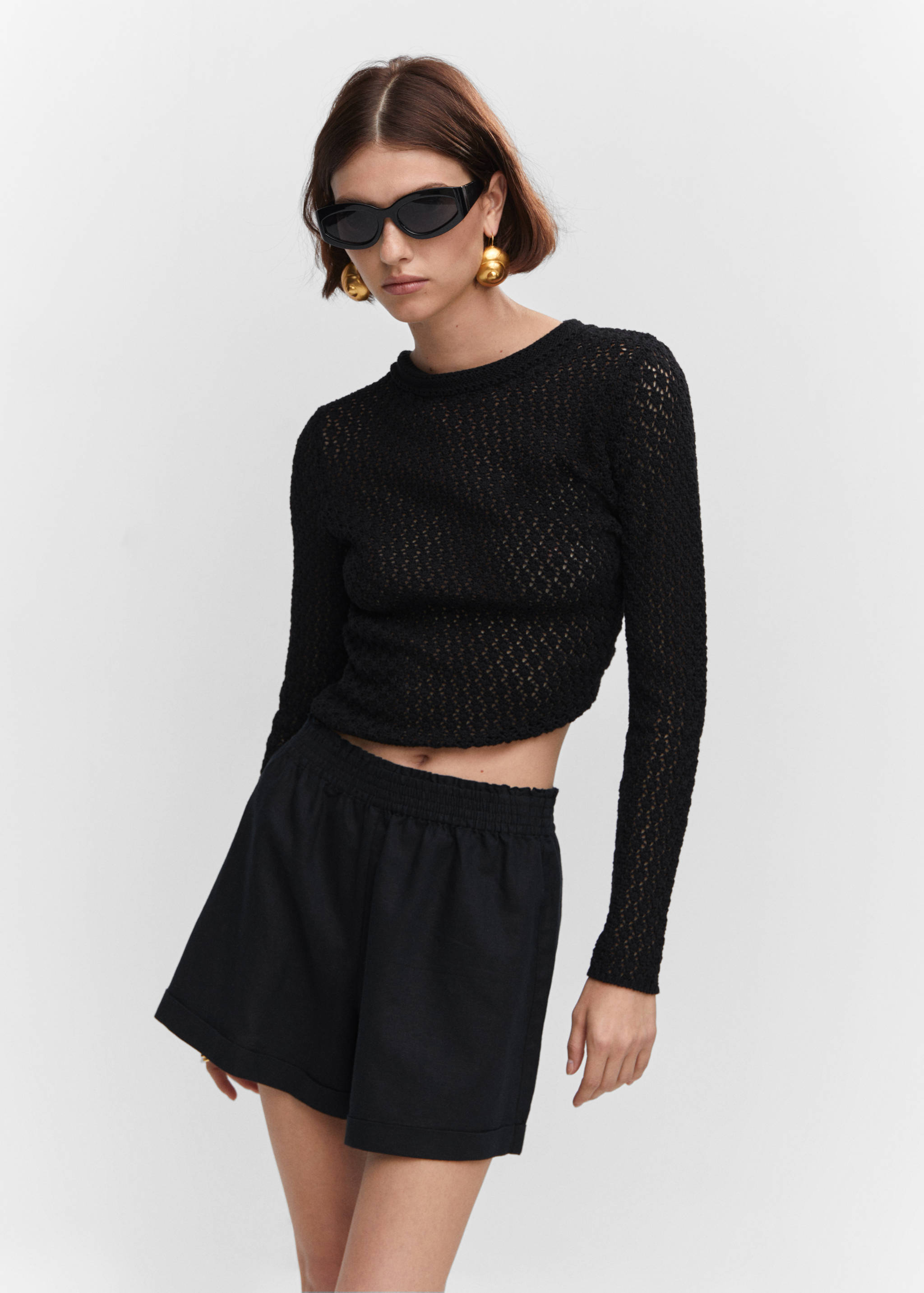 Linneshorts resårmidja - Detaljer om artikeln 1